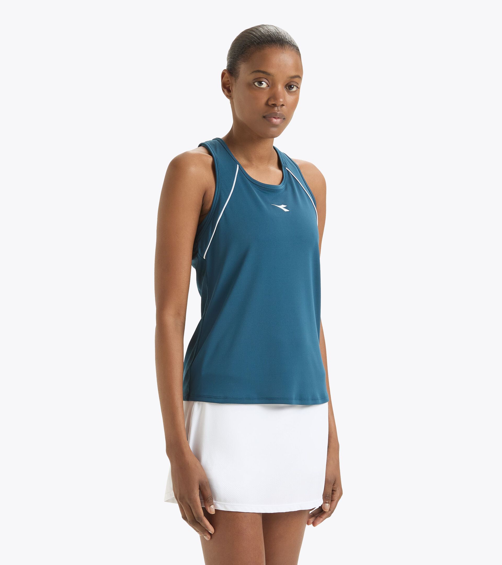 Camiseta sin mangas de tenis con espalda nadadora - Mujer
 L. TANK CORE AZUL LEGION - Diadora