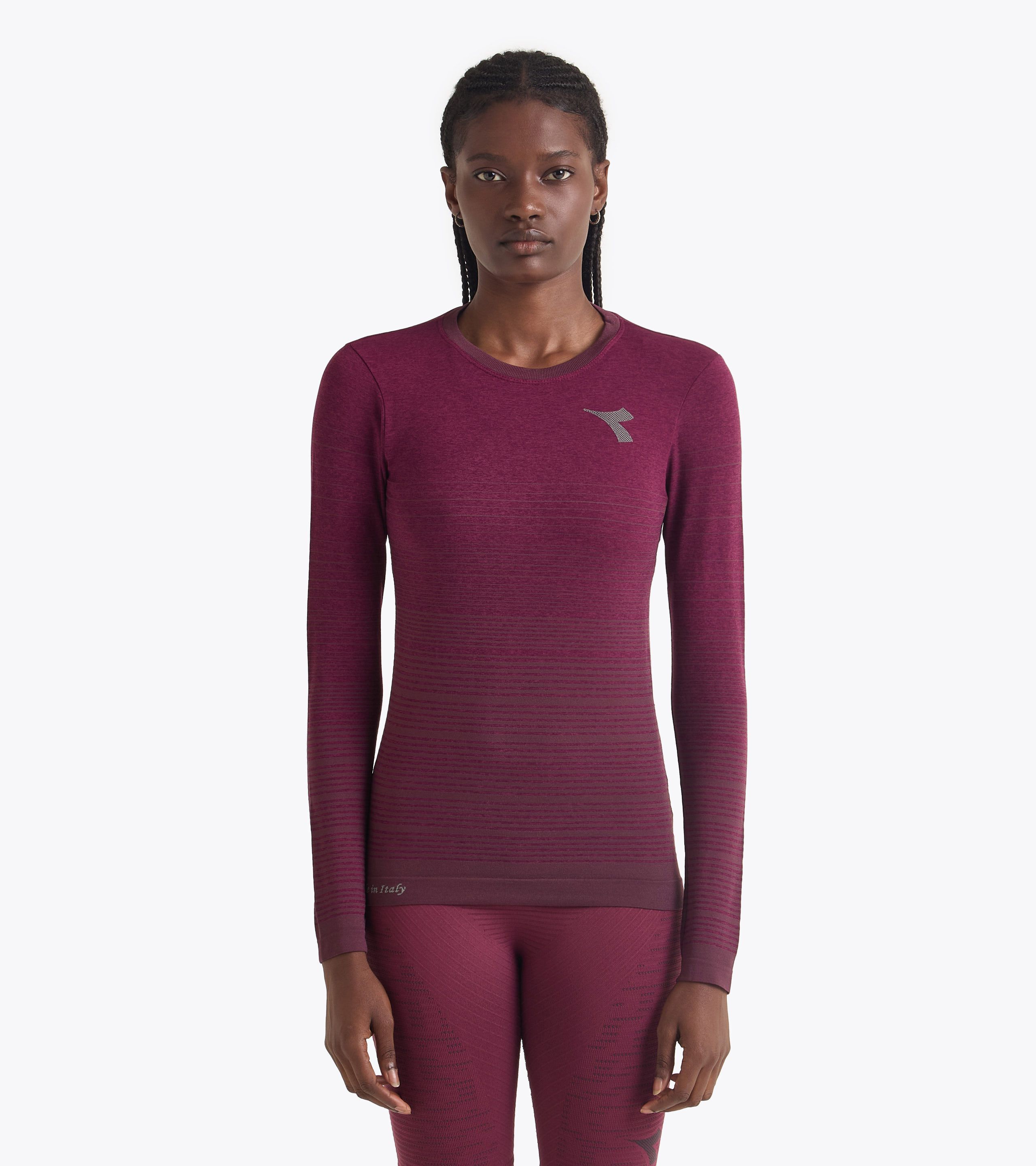 ★DIADORA★ Dual Layered Long Sleeve T-Shirt Women OFF WHITE Women's Running T-Shirts and Tank Tops - Diadora Online Shop