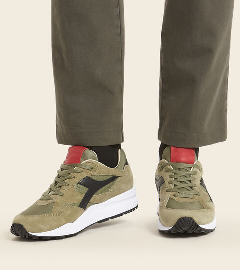ECLIPSE ITALIA, VERDE OLIVA BRUCIATO Footwear Heritage UOMO ECLIPSE ITALIA VERDE OLIVA BRUCIATO Diadora
