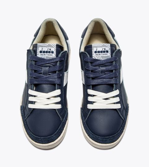 PRESTIGE USED, BLUE CASPIAN SEA Heritage sneaker made from leather - All-gender PRESTIGE USED BLUE CASPIAN SEA - Diadora