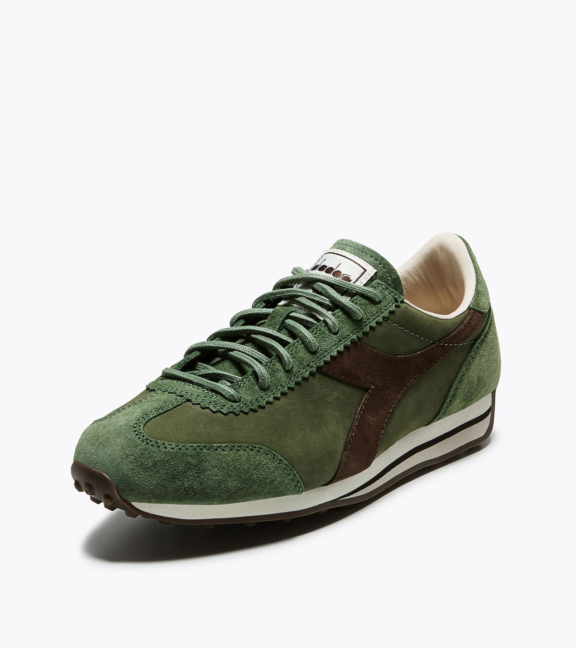 Leather Sneaker - Low-Profile - All-gender RALLY WAXED GREEN CHIVE - Diadora