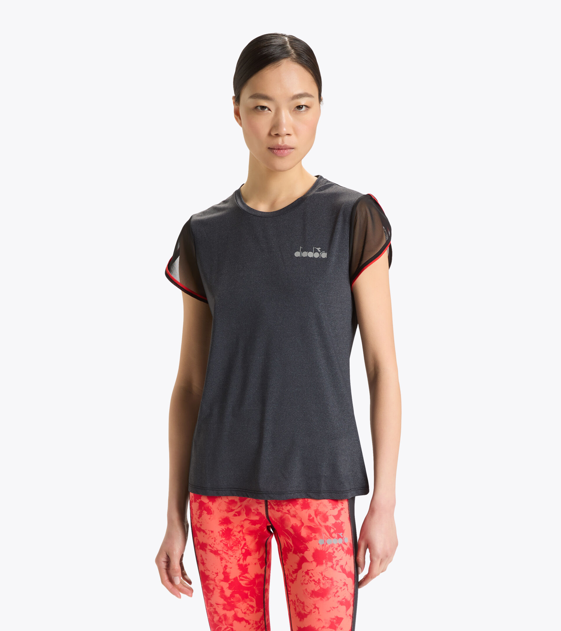 Camiseta para correr - Mujer L. SS T-SHIRT BE ONE NEGRO - Diadora