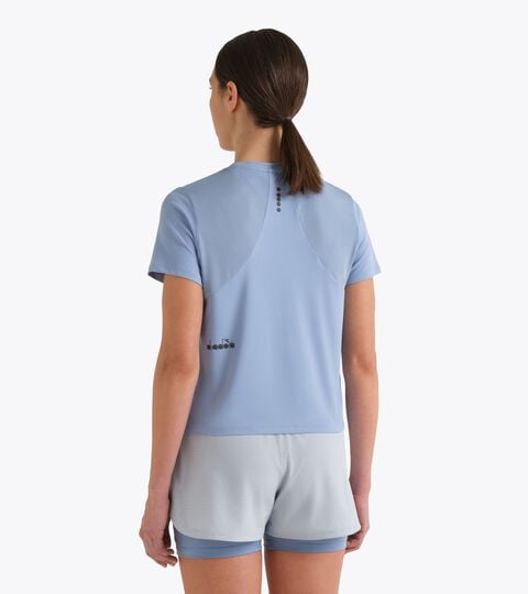 Camiseta de running  - Transpiraci&oacute;n y confort - Mujer L. SS T-SHIRT TECH CIELO INFINITO - Diadora