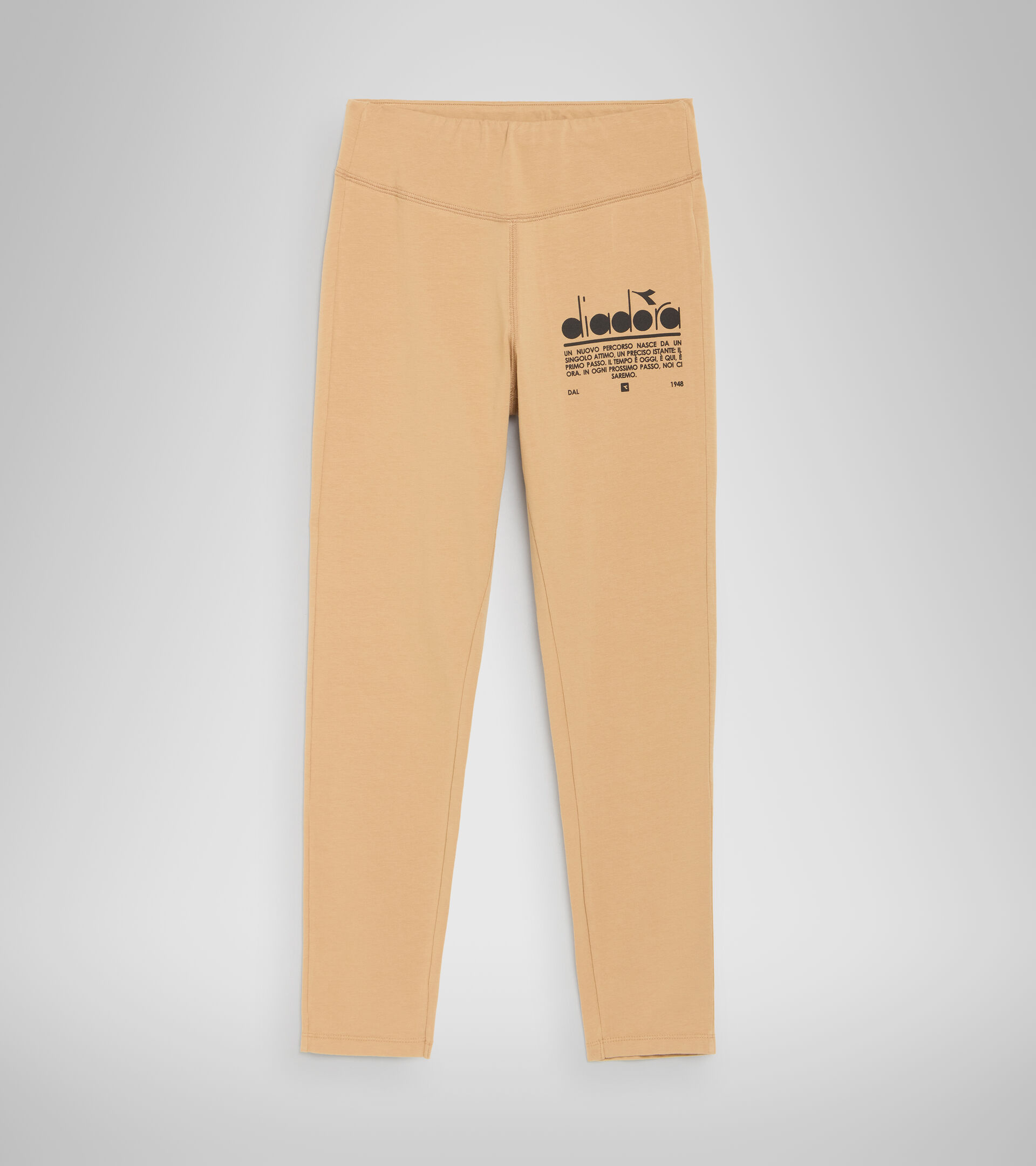 Stretch cotton leggings - Women’s L. LEGGINGS MANIFESTO BEIGE TAN - Diadora