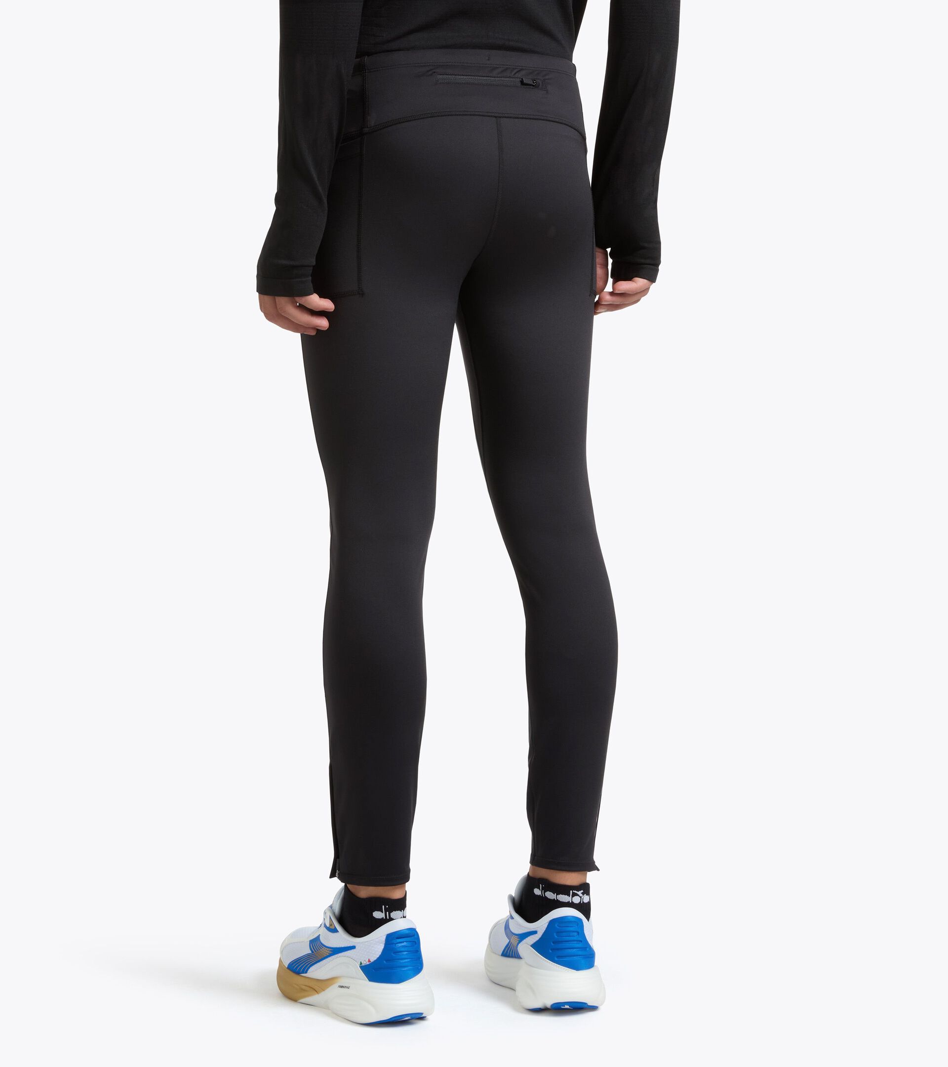 Thermoregulating Technical Leggings - STRATOUNO Running - Men&rsquo;s TIGHTS STRATOUNO BLACK - Diadora