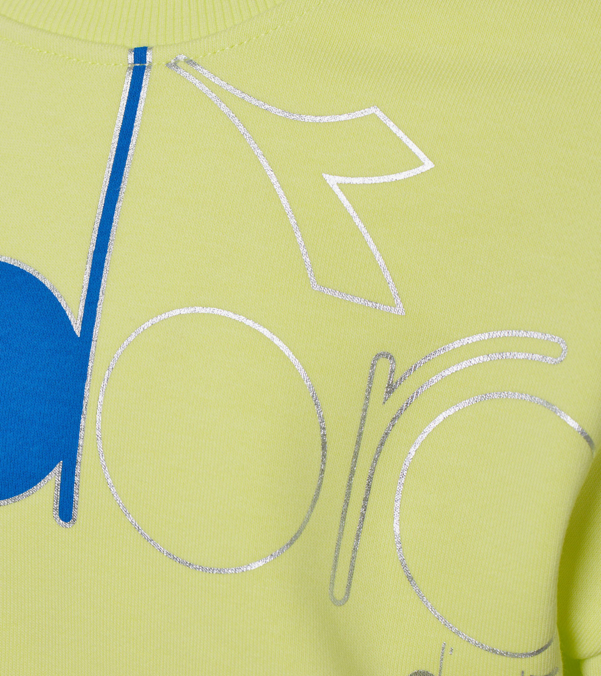 Apparel Sport BAMBINO JG. SWEATSHIRT CREW LOGO MANIA LIMA SOLEADO Diadora