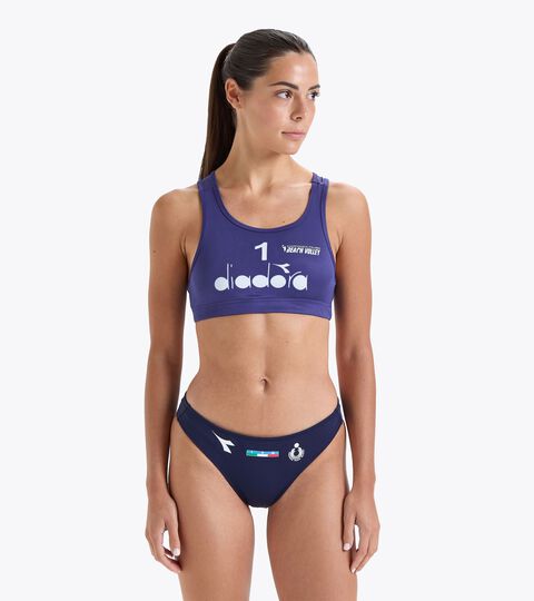 Sports bra - Italian Beach Volley Championship TOP GARA DONNA #1 CAMP. ITALIANO 23 DEEP BLU - Diadora