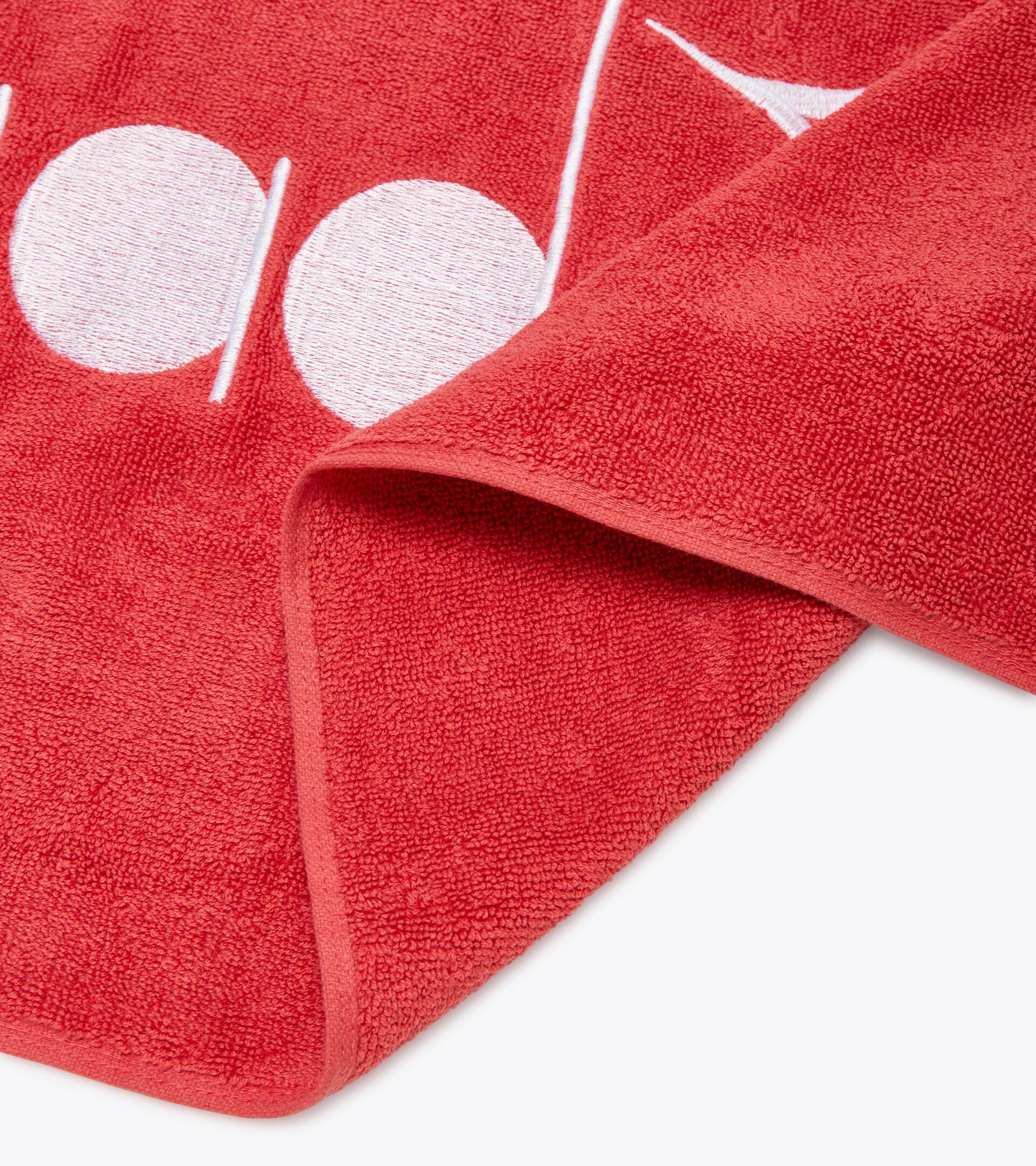 Cotton terry cloth towel TOWEL GYM CAYENNE RED - Diadora