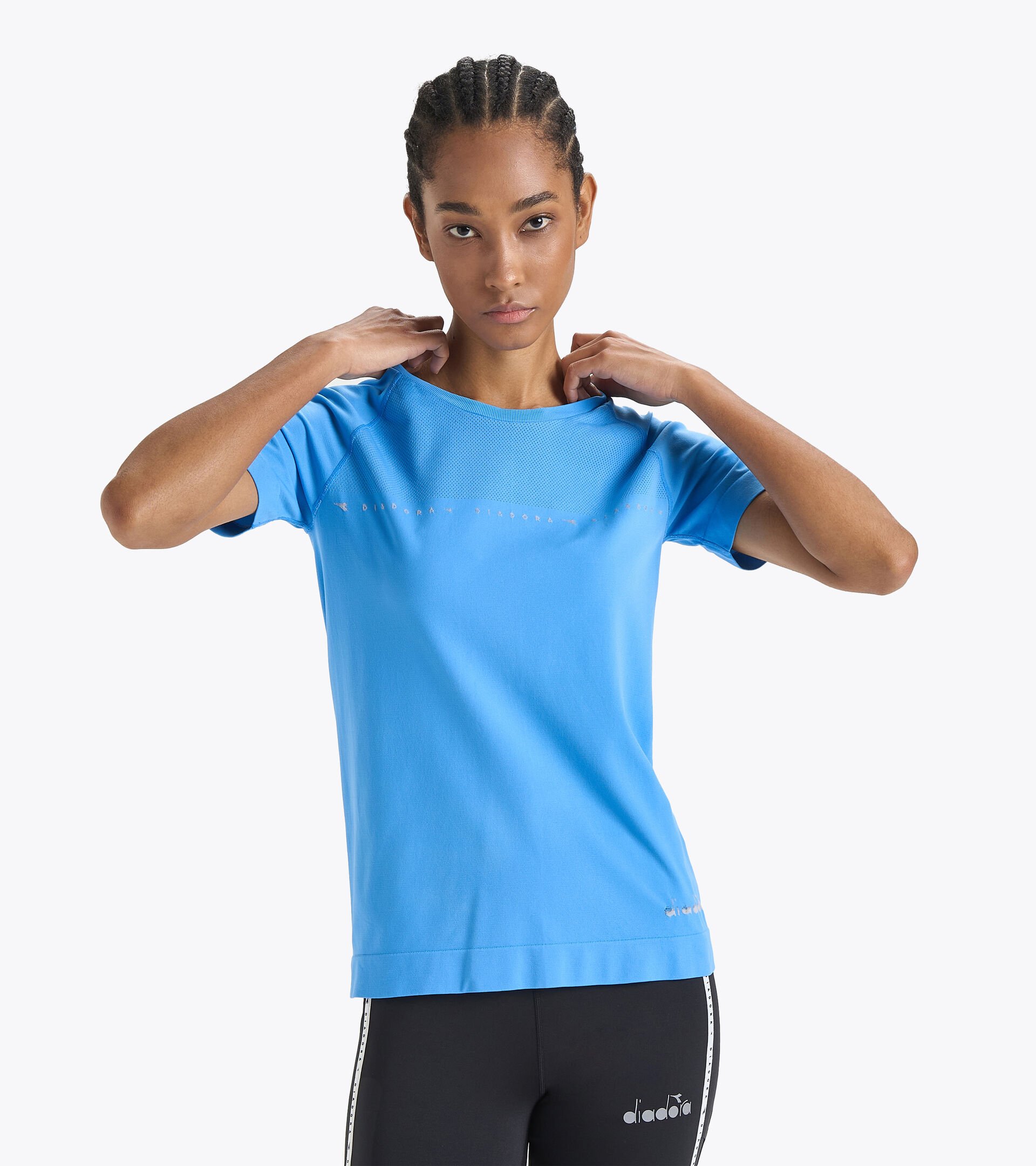 Made in Italy running t-shirt - Women  L. SS SKIN FRIENDLY T-SHIRT BONNIE SKY-BLUE - Diadora