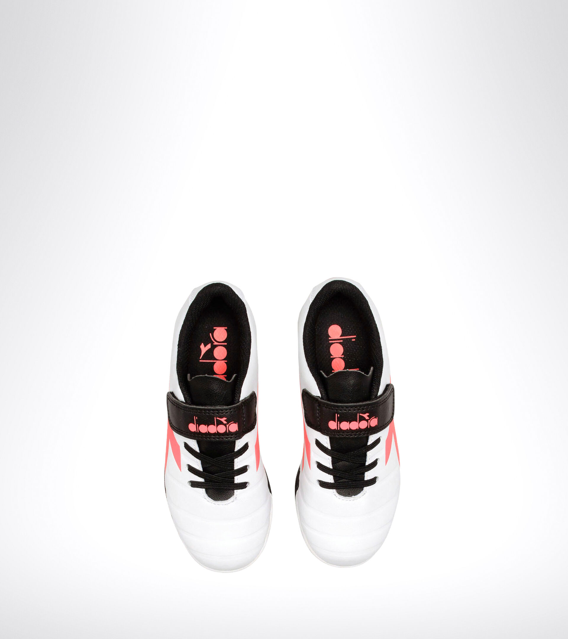 Chaussures de football pour terrains durs ou gazon synthétique - Unisexe Enfant PICHICHI 3 TF JR VE BIANCO/NERO/ROSSO FLUO - Diadora