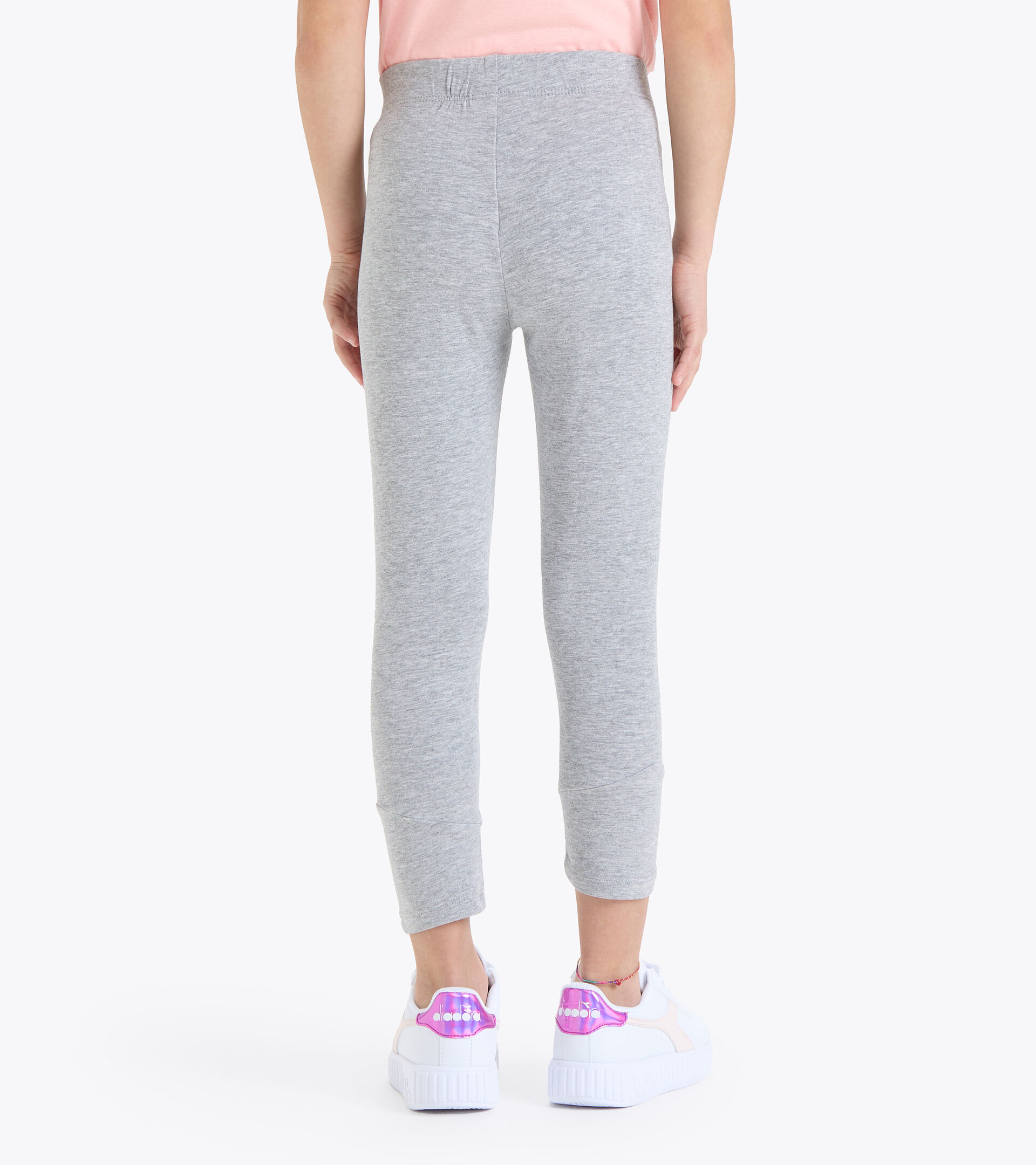 Leggings - Girls JG.LEGGINGS BOUNCE LIGHT MIDDLE GRAY MELANGE - Diadora