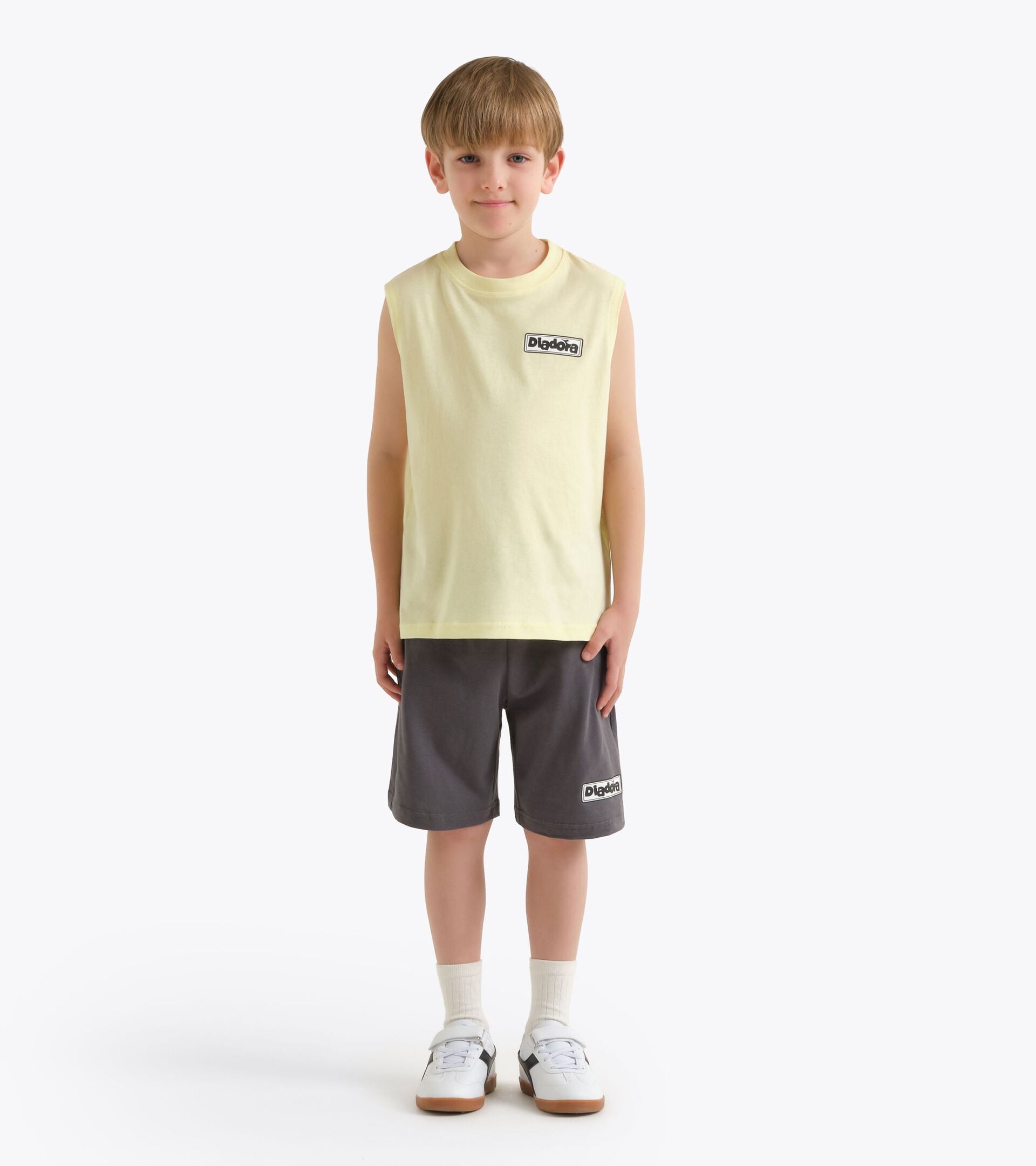 Ensemble de sport - D&eacute;bardeur et short - Gar&ccedil;on
 JB. SET ESS. SPORTS SL JAUNE CIRE - Diadora