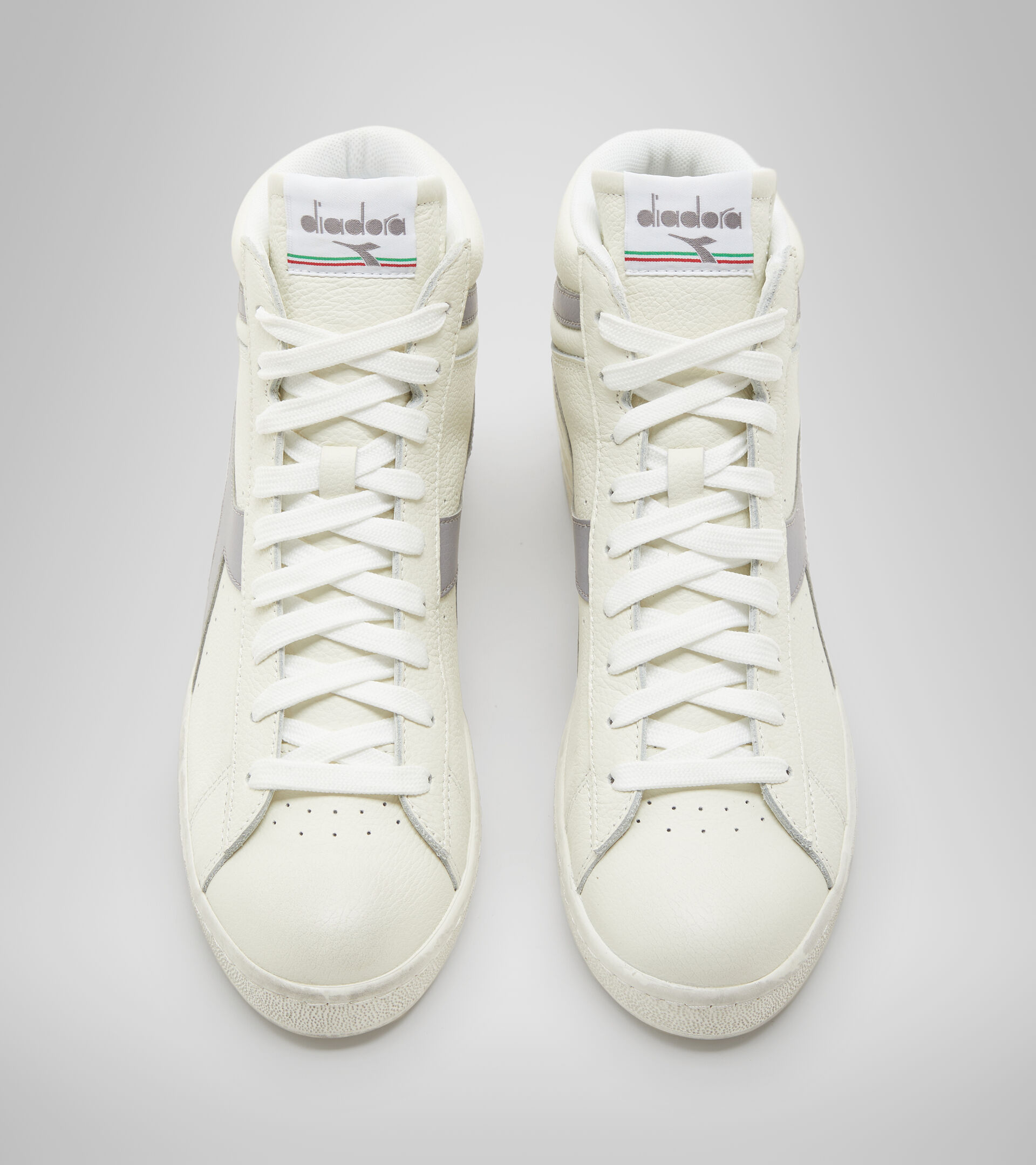 Sporty sneakers - Unisex GAME L HIGH WAXED WHITE/GULL - Diadora