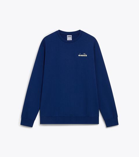 Jersey Sweatshirt - Regular fit - Men&rsquo;s LOGO CREW SWEATSHIRT (FT) SALTIRE NAVY - Diadora