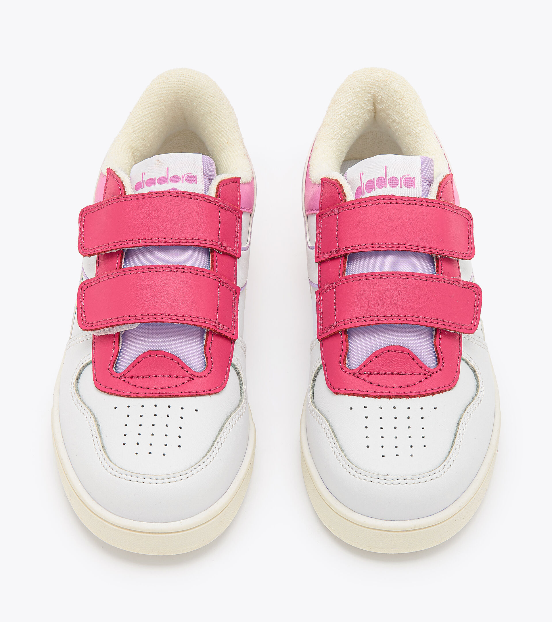 Sports shoes - Kids 4-8 years MAGIC BASKET LOW PS PINK YARROW/WHITE - Diadora
