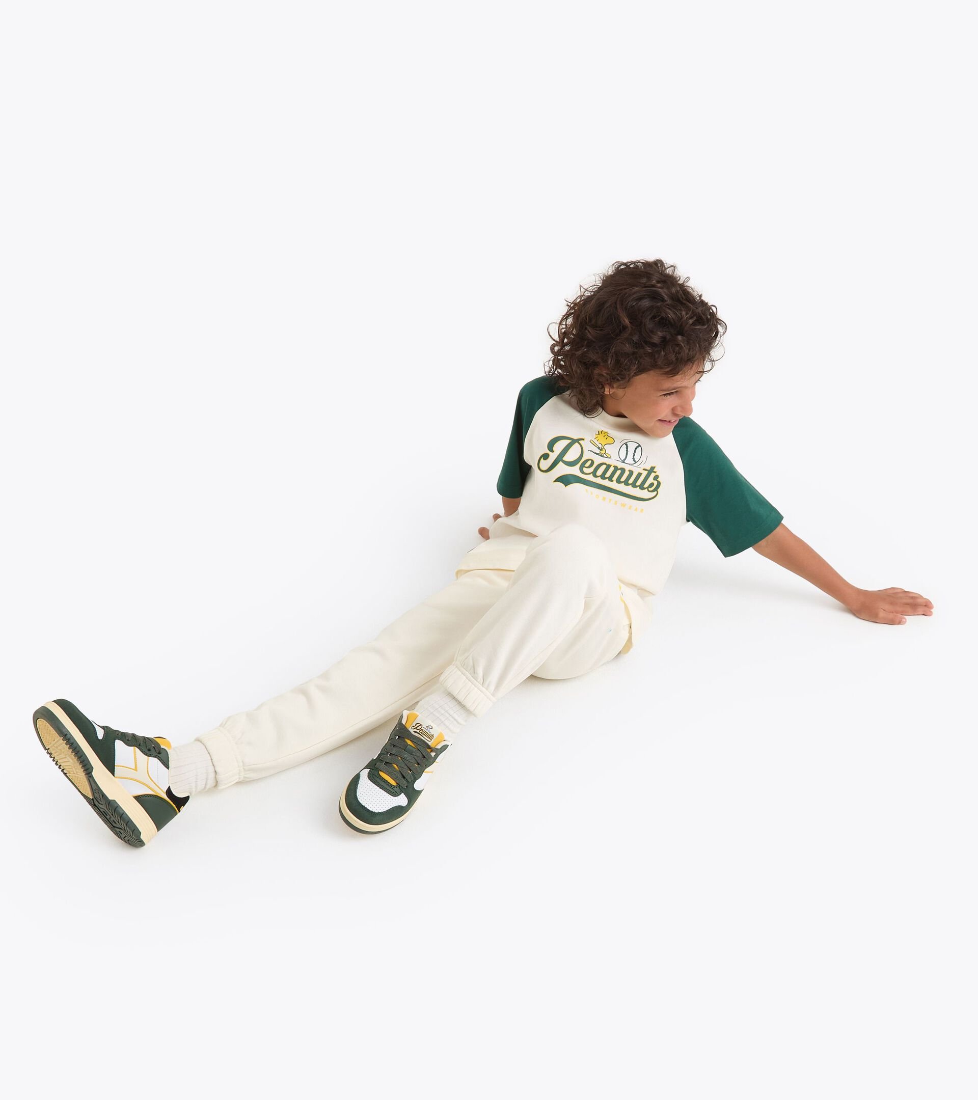 Pantalón de chándal Peanuts de estilo universitario - Niños y niñas  JU. PANTS PEANUTS BIANCO GARDENIA - Diadora