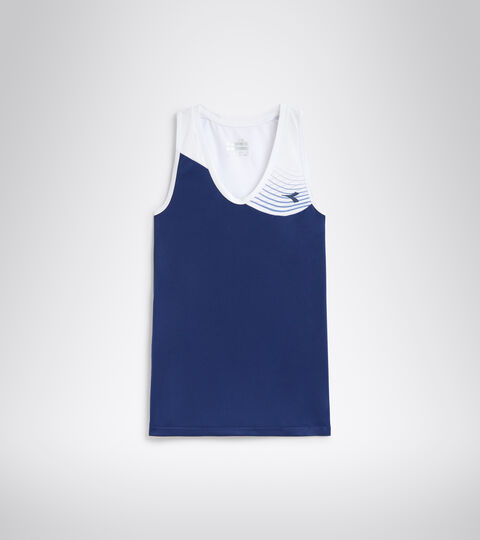 Tennis Tank Top - Women L. TANK COURT SALTIRE NAVY - Diadora