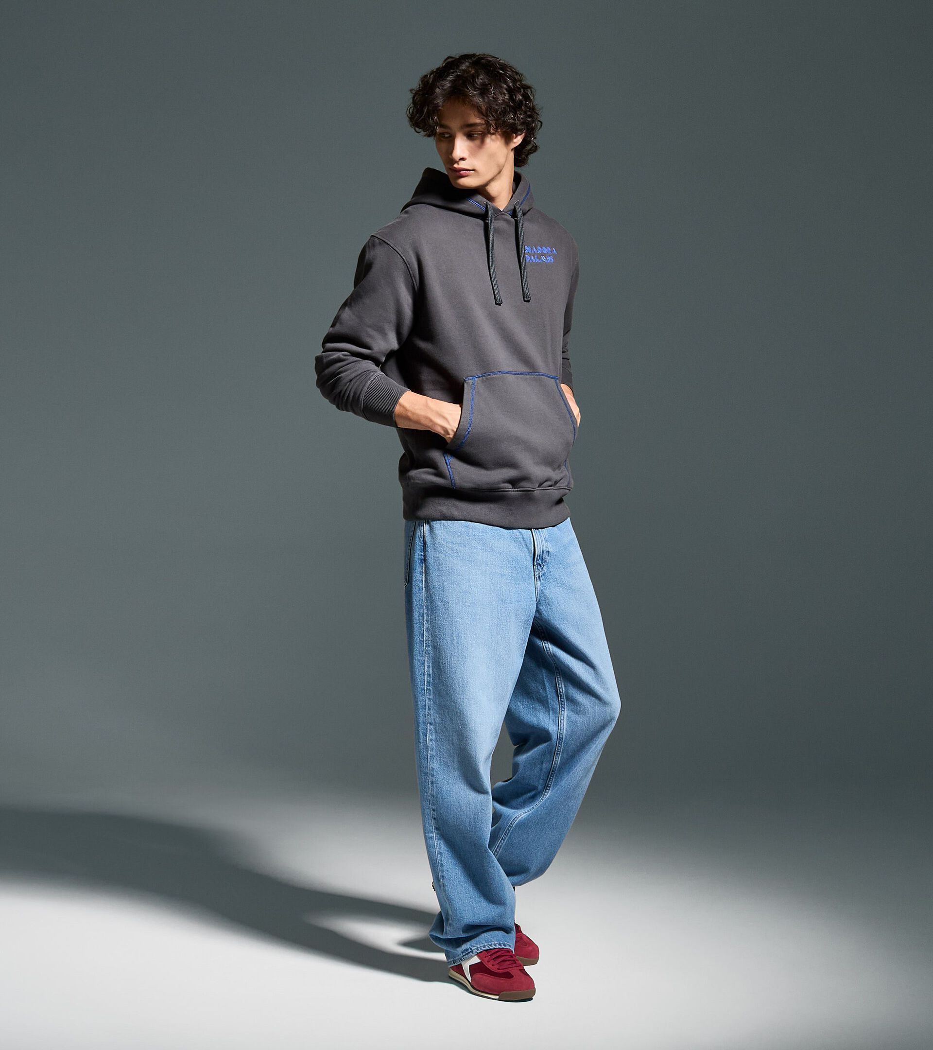 Legacy hoodie - Made in Italy - All-gender
 HOODIE LEGACY BLACK OYSTER - Diadora