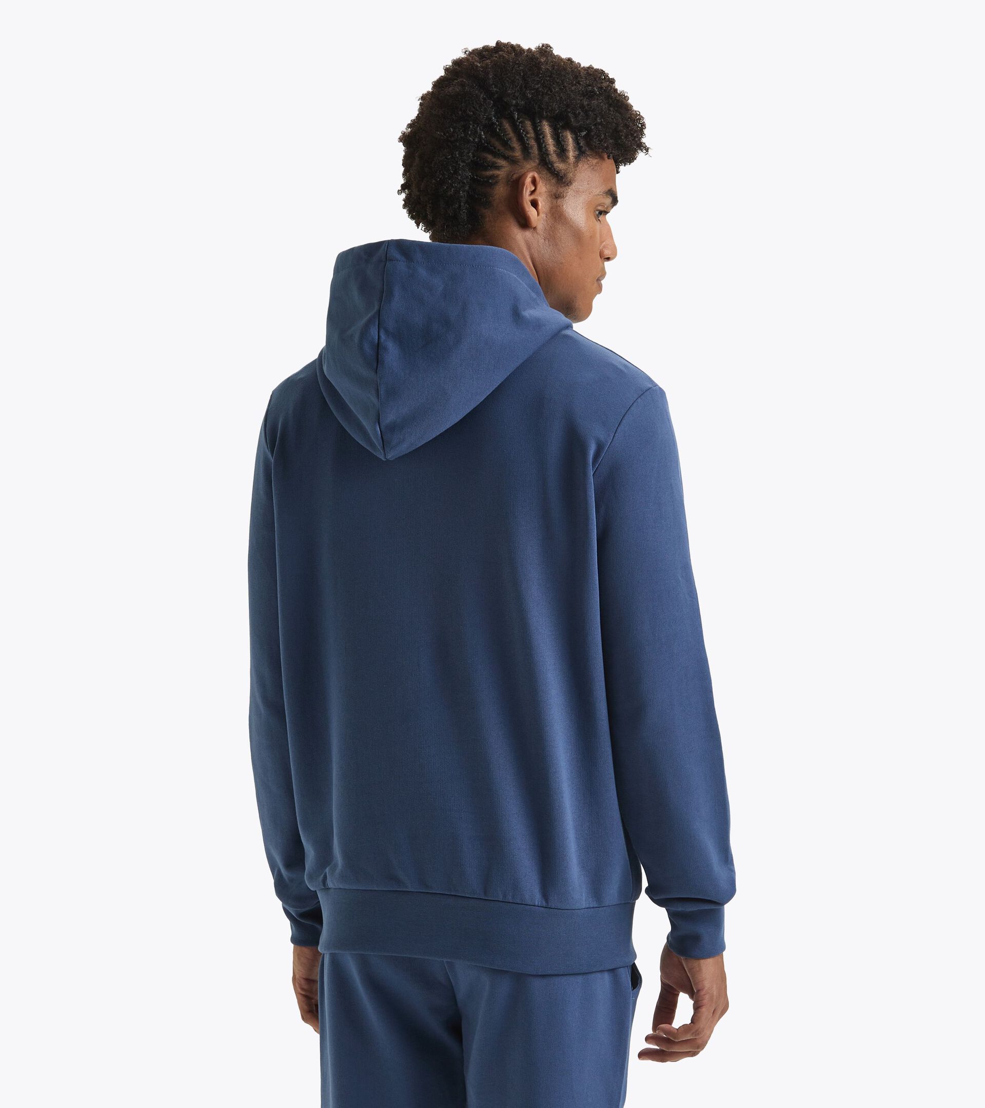 Felpa sportiva con cappuccio - Made in Italy - Gender Neutral HOODIE LOGO BLU OCEANA - Diadora