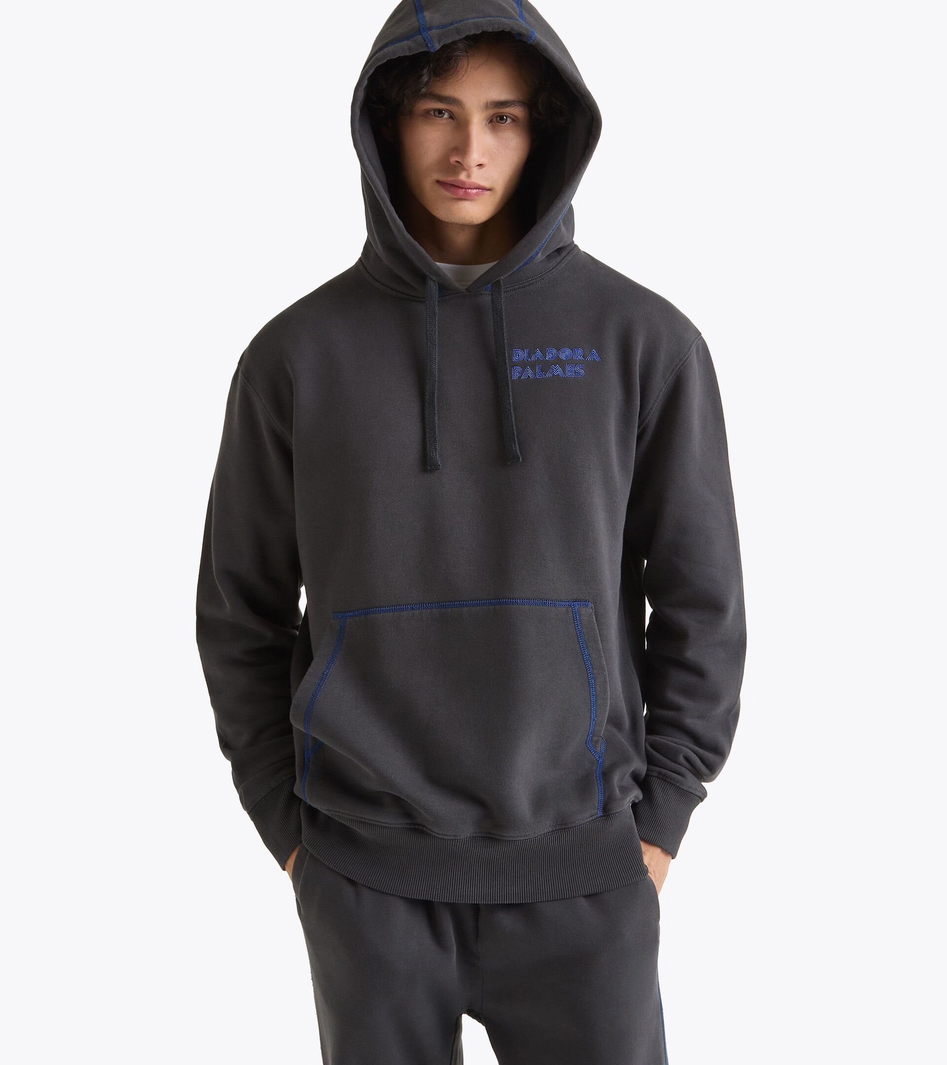 Legacy hoodie - Made in Italy - All-gender HOODIE LEGACY BLACK OYSTER - Diadora