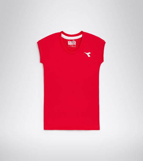Tennis-T-Shirt - Junior G. T-SHIRT TEAM TOMATENROT - Diadora