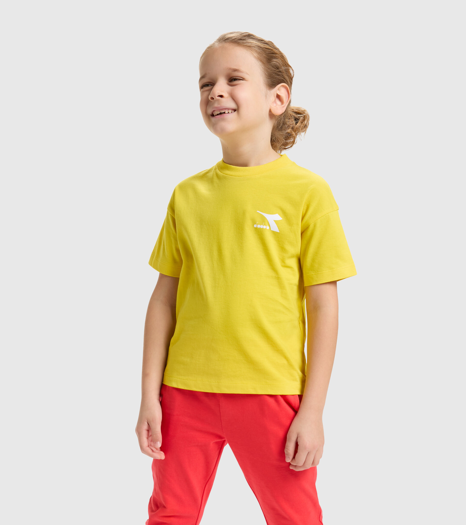 Junior cotton T-shirt - Unisex JU.T-SHIRT SS RAINBOW YELLOW LENS - Diadora