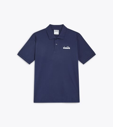 POLO SS LOGO, CLASSIC NAVY Piqué cotton polo - Men’s POLO SS LOGO CLASSIC NAVY - Diadora