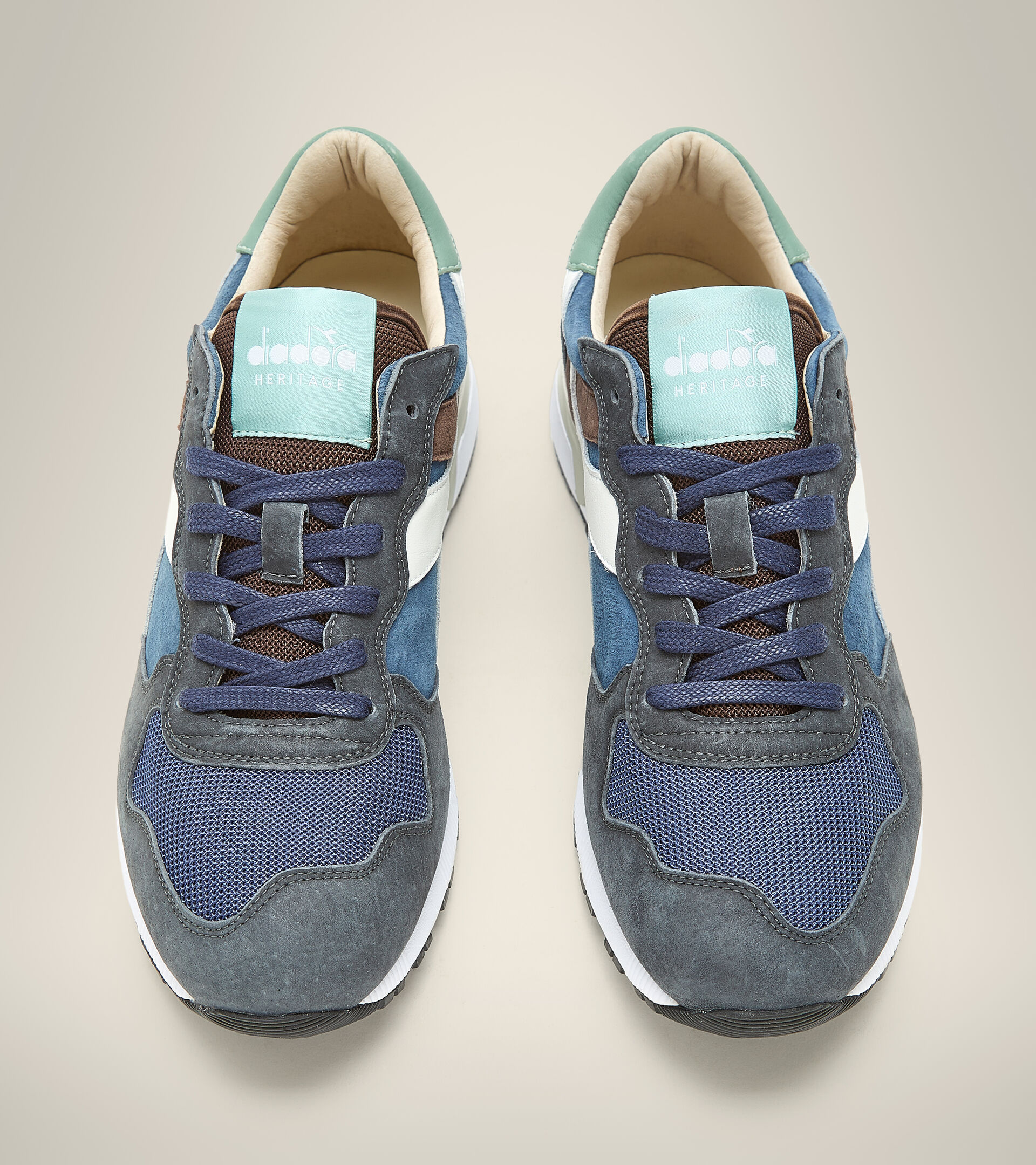 Made in Italy Heritage shoe - Men TRIDENT 90 SUEDE SW REEF GRAY - Diadora