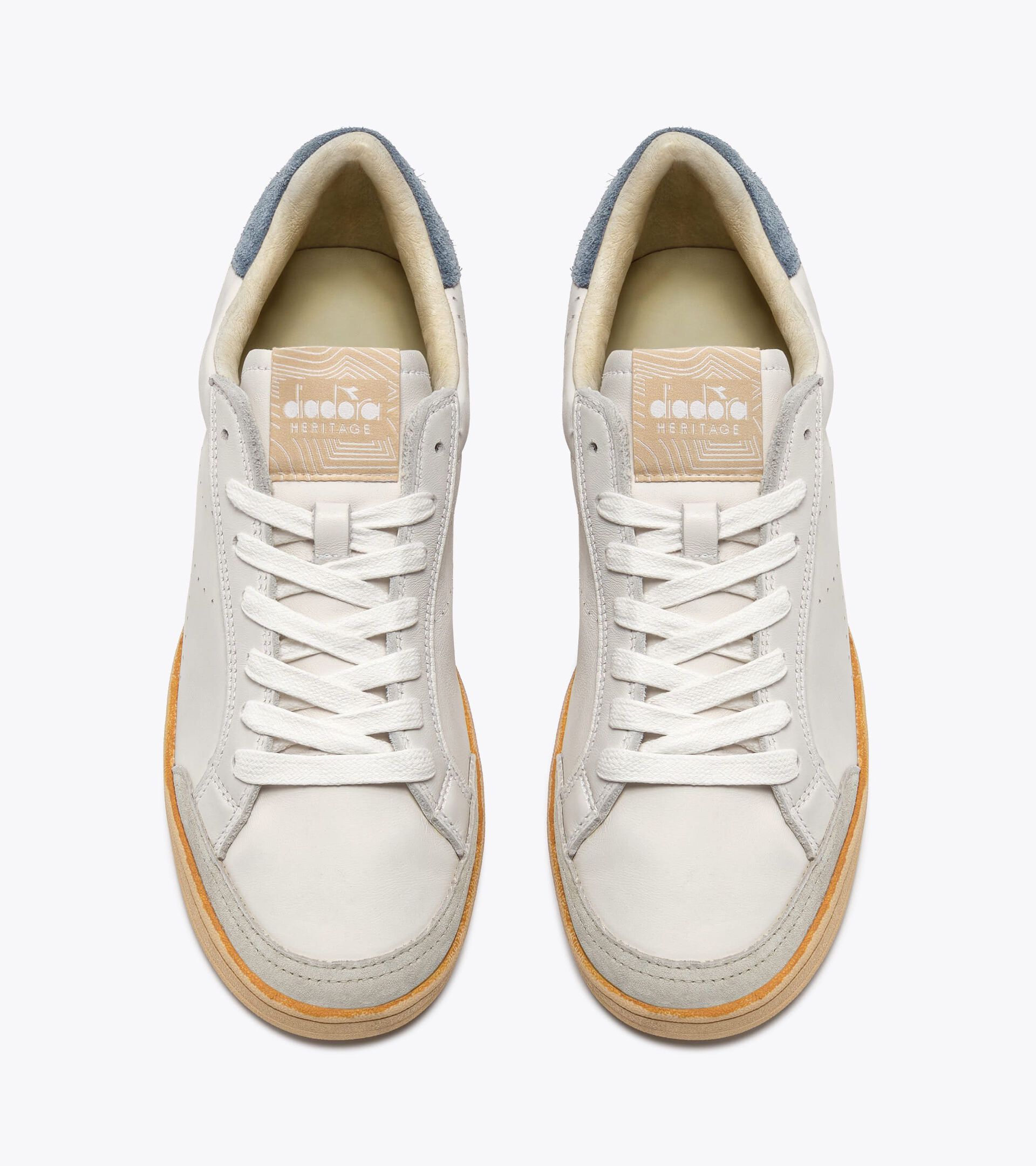 Heritage Leather Sneakers - All-gender
 PRESTIGE PLAIN USED FLINT STONE - Diadora