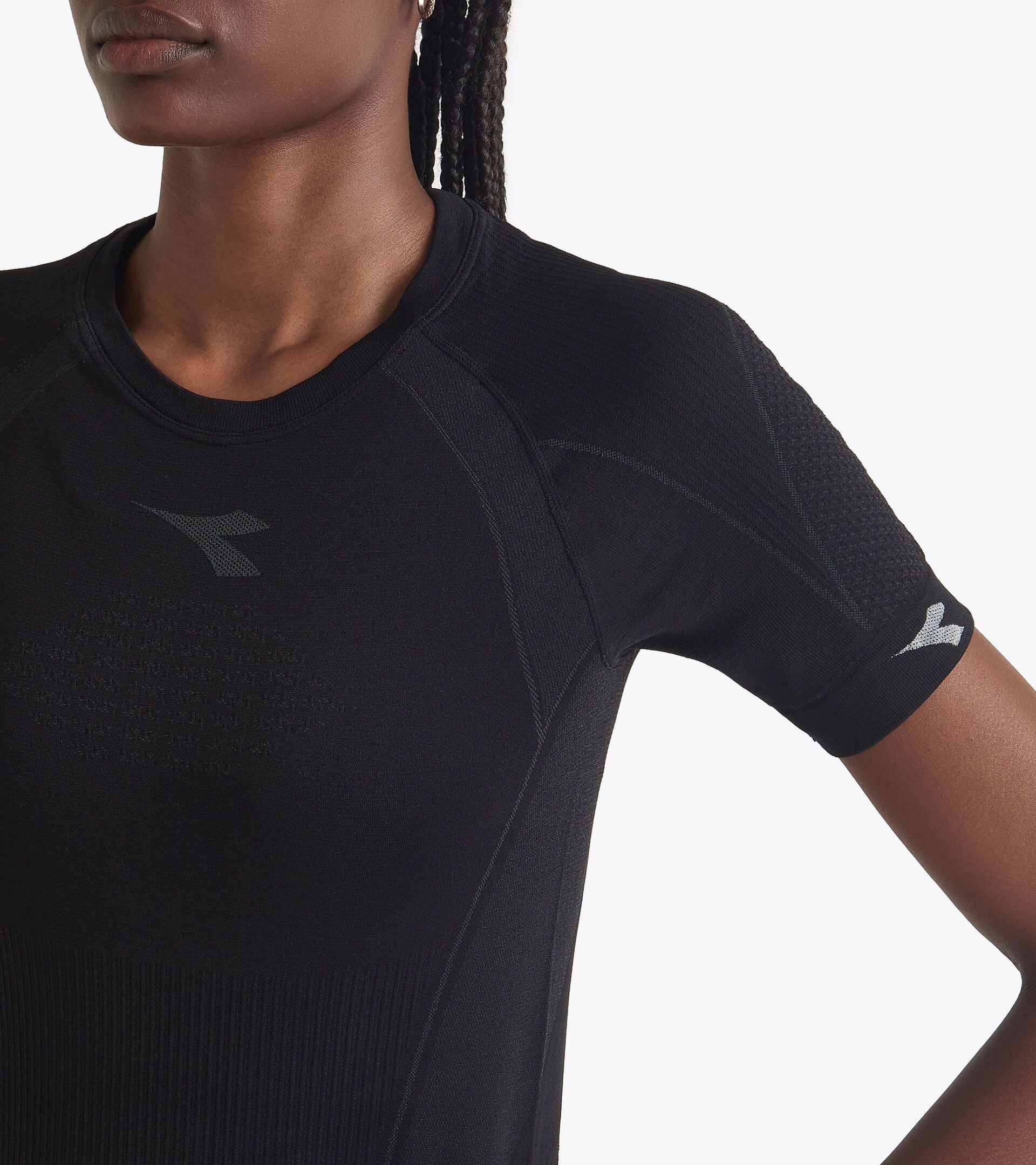Camiseta t&eacute;cnica Made In Italy&sect;Running&sect;Mujer STRATOZERO SS T-SHIRT W NEGRO - Diadora
