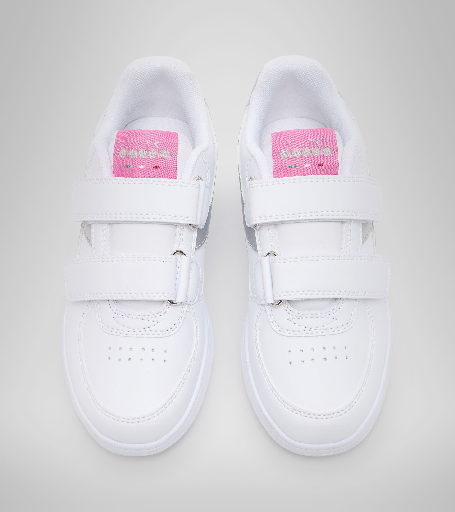 Sports shoes - Kids 4-8 years RAPTOR LOW PS WHITE/SILVER - Diadora