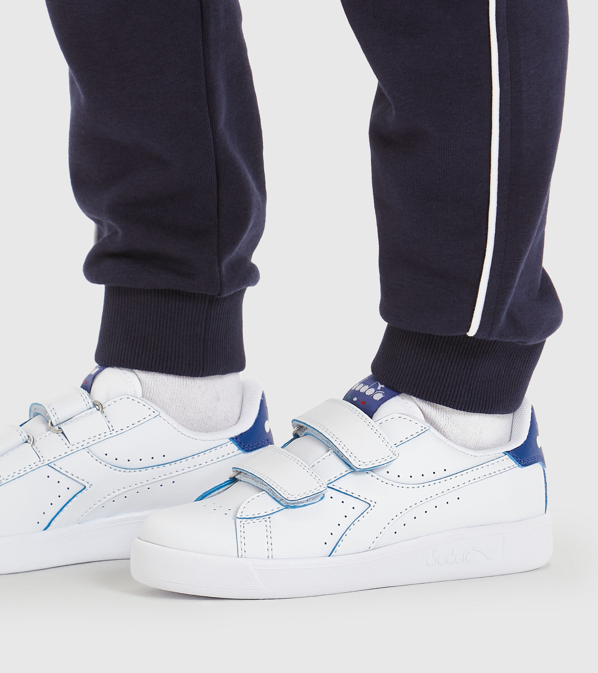 Sports shoes - Kids 4-8 years GAME P SMASH PS WHITE/BLUE EYES - Diadora