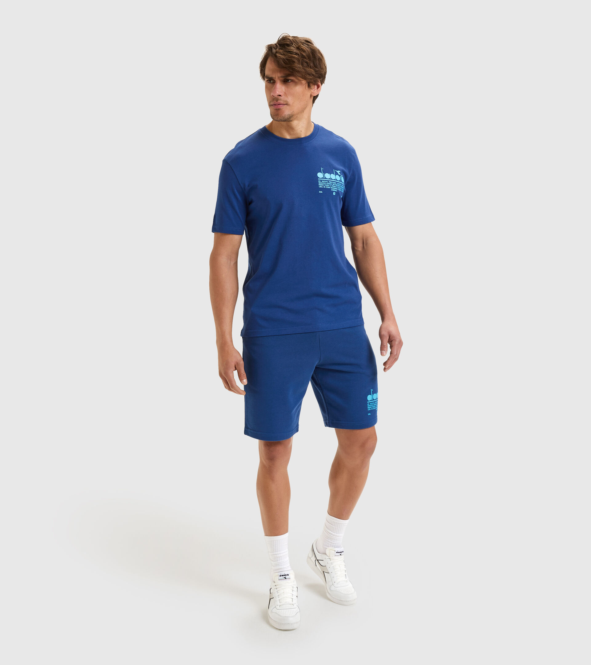 Organic cotton t-shirt - Unisex T-SHIRT SS MANIFESTO SALTIRE NAVY - Diadora