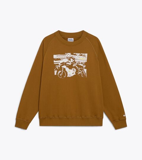 Legacy Crewneck Sweatshirt - Made In Italy - All-gender SWEATSHIRT CREW LEGACY BROWN BRONZE - Diadora