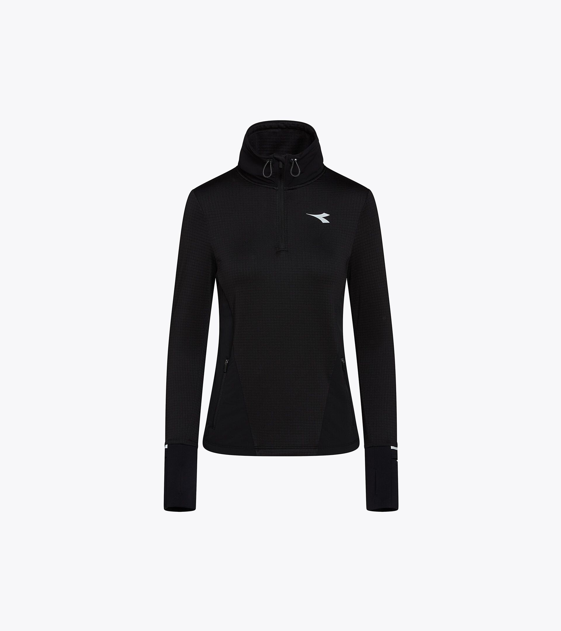 Forro polar termorregulador con tejido FIBRAZERO - Running Winter Protection - Mujer L. WARM UP WINTER FIBRAZERO NEGRO - Diadora