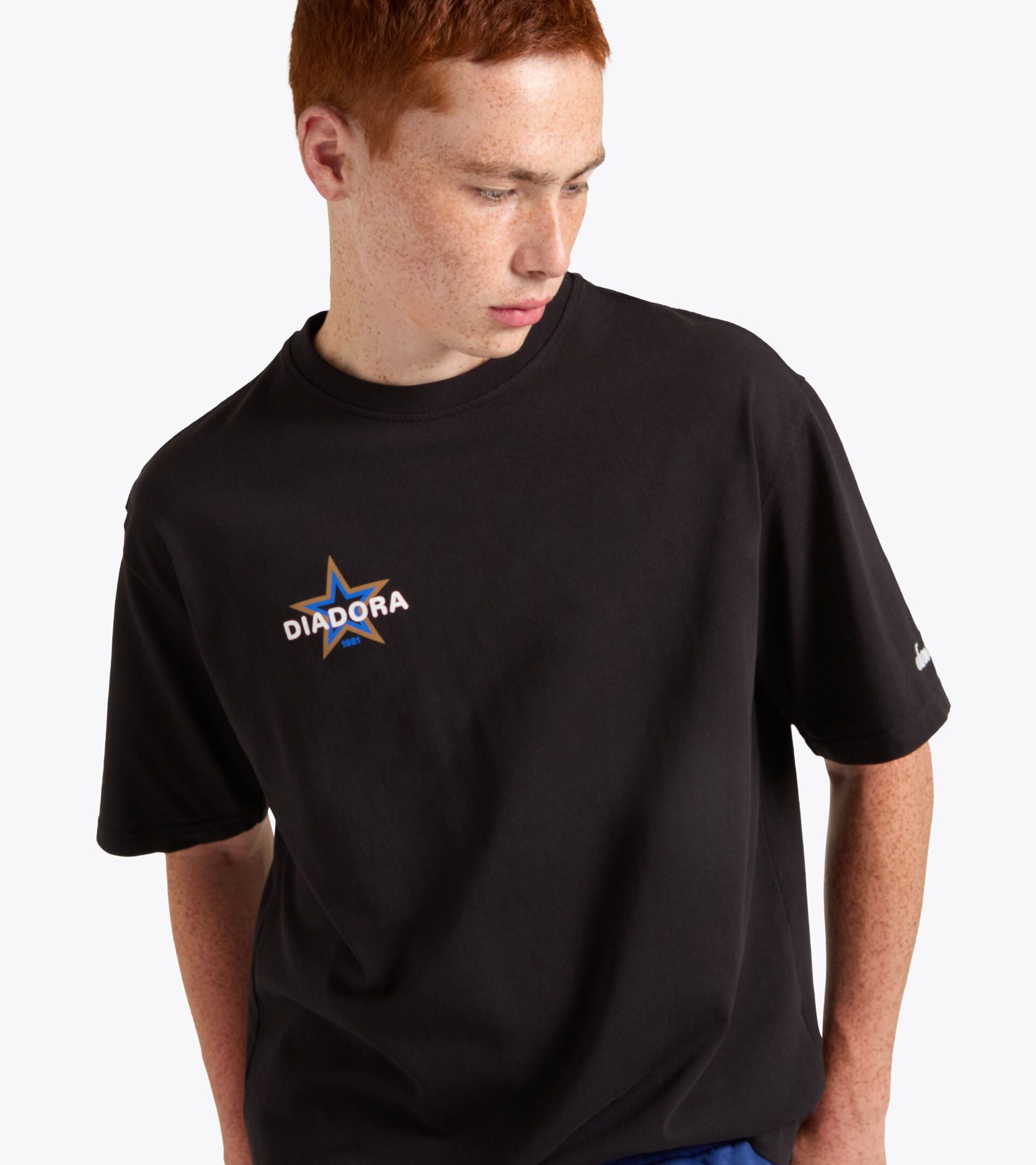 Recycled Cotton T-shirt - Made In Italy - All-gender T-SHIRT SS LEGACY II JET BLACK - Diadora