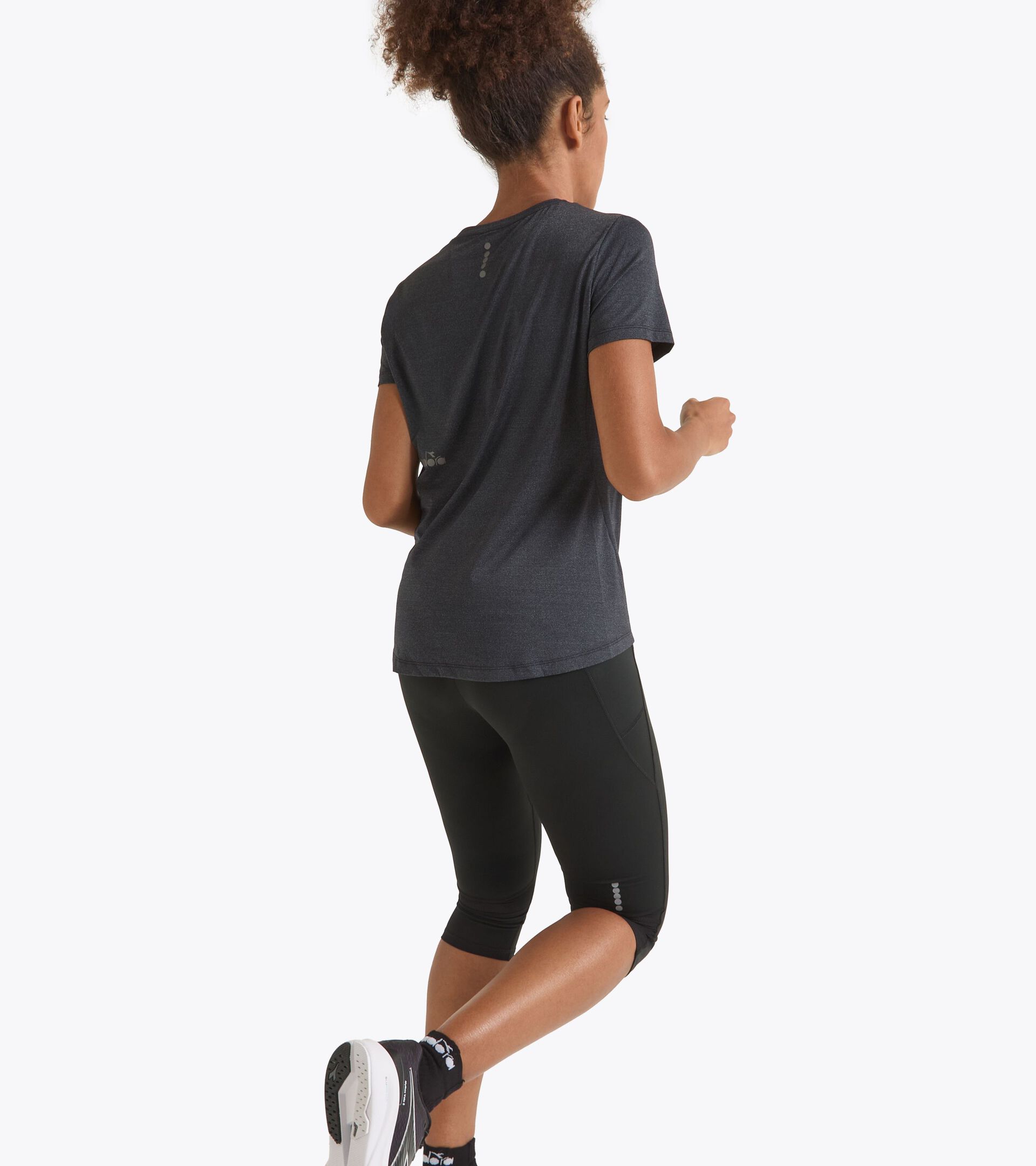 3/4 running tights - Women’s L. 3/4 TIGHTS RUN CREW BLACK - Diadora