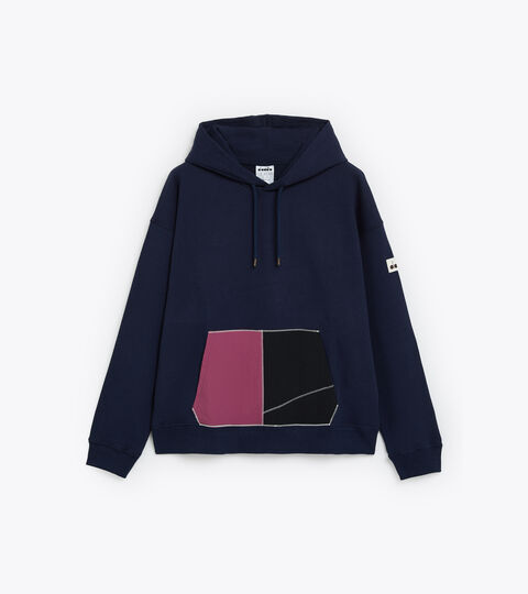 HOODIE 2030, BLEU CORSAIRE Sweat-shirt à capuche - Made in Italy - Homme HOODIE 2030 BLEU CORSAIRE - Diadora