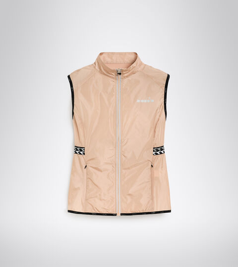 L. VEST, MAHOGANY ROSE Running windproof gilet - Women L. VEST MAHOGANY ROSE - Diadora
