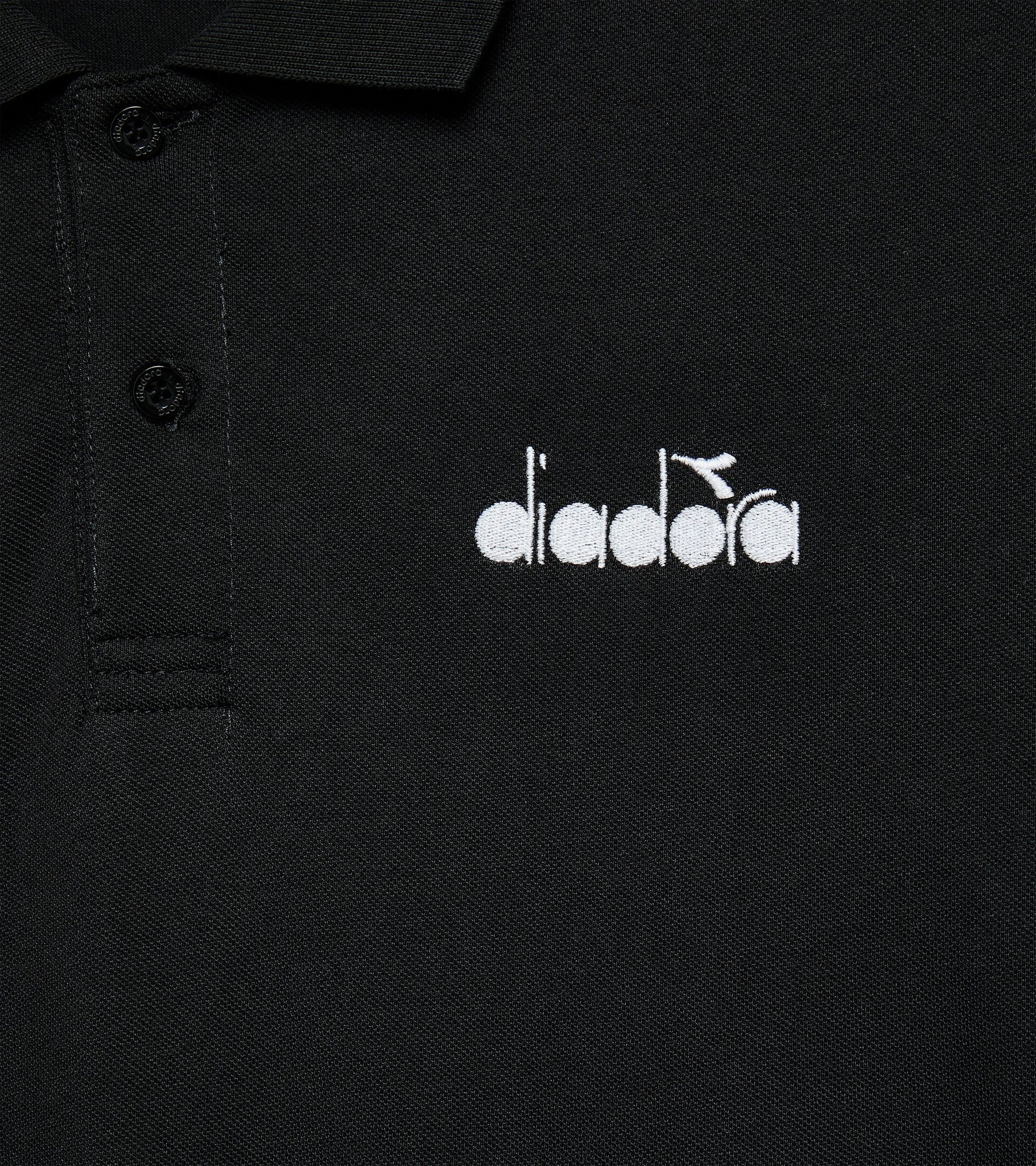 Sportliches Poloshirt - Made in Italy - Gender Neutral POLO SS LOGO SCHWARZ - Diadora
