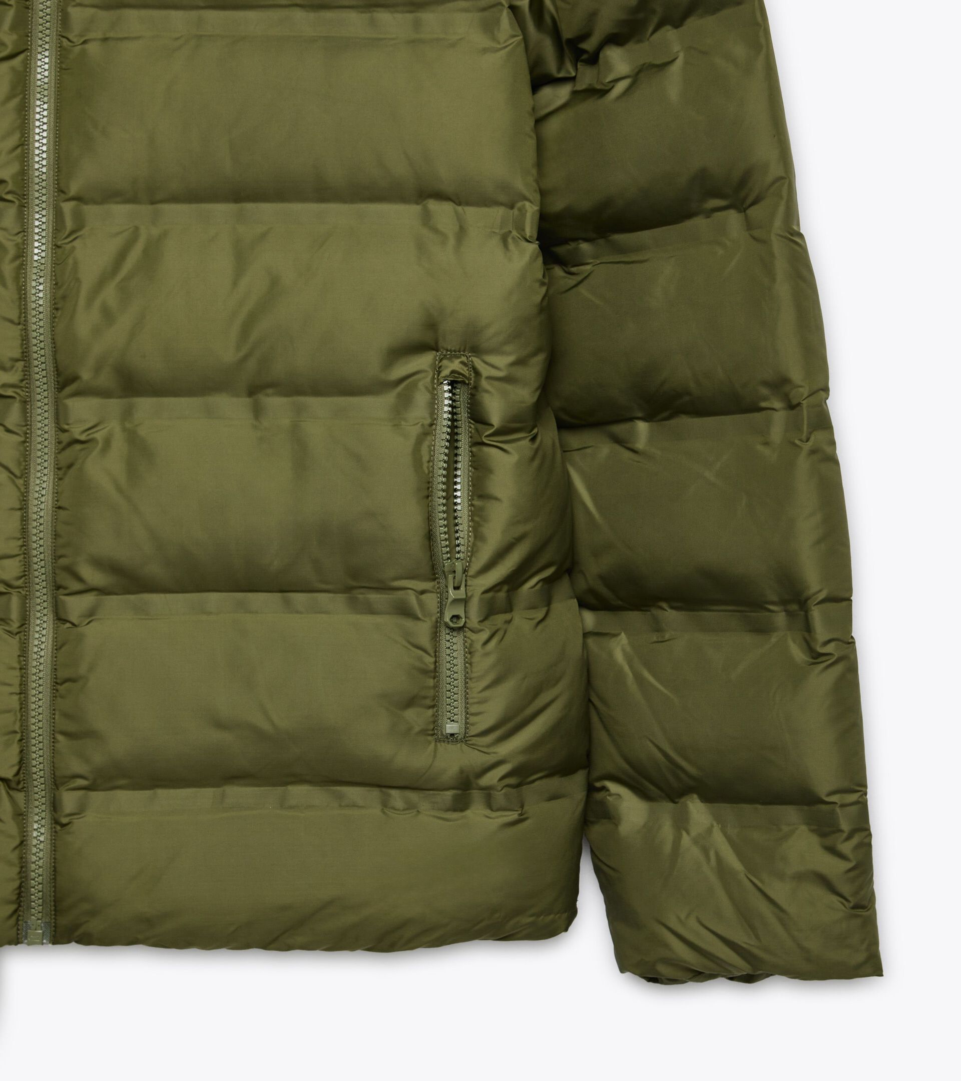 Giacca imbottita - Uomo HOODIE INSULATED JACKET VERDE MUSCHIO INVERNALE - Diadora