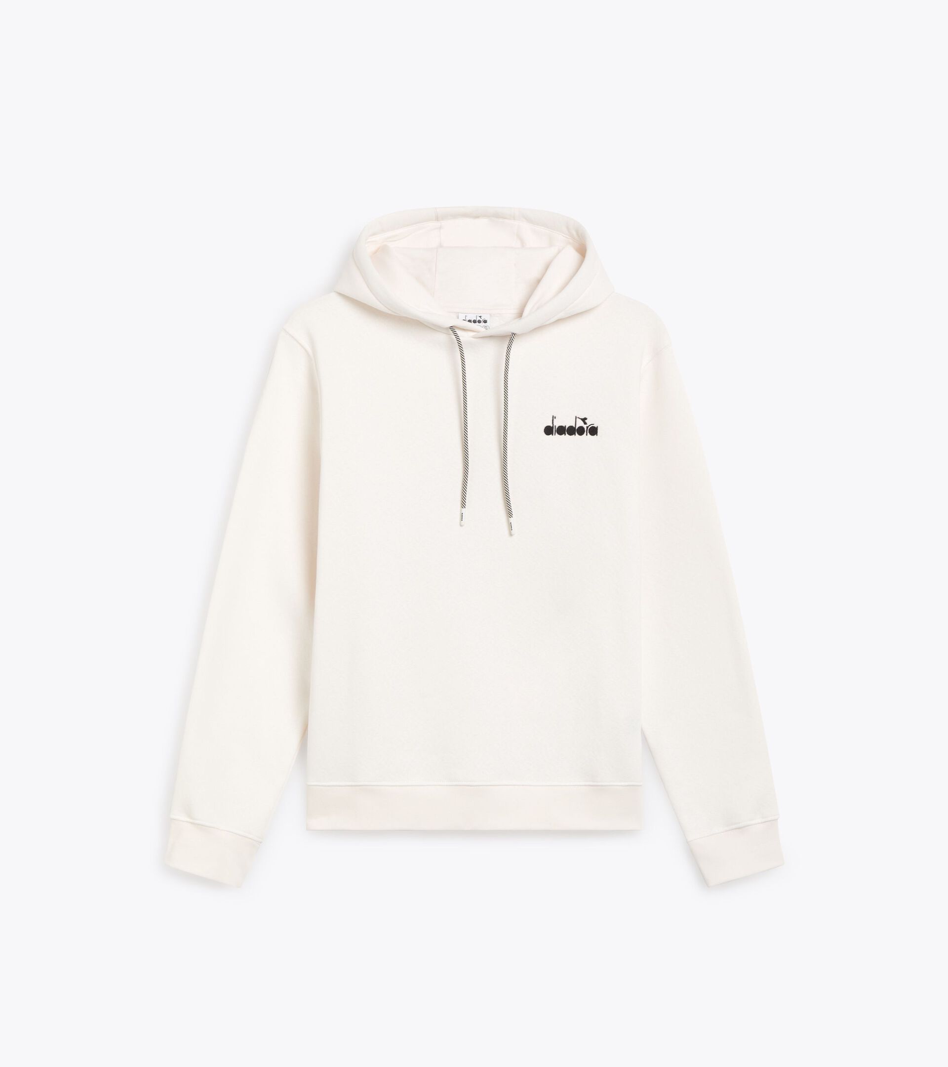 Sporty hoodie - All-Gender HOODIE ROUTE WHITE ALYSSUM - Diadora