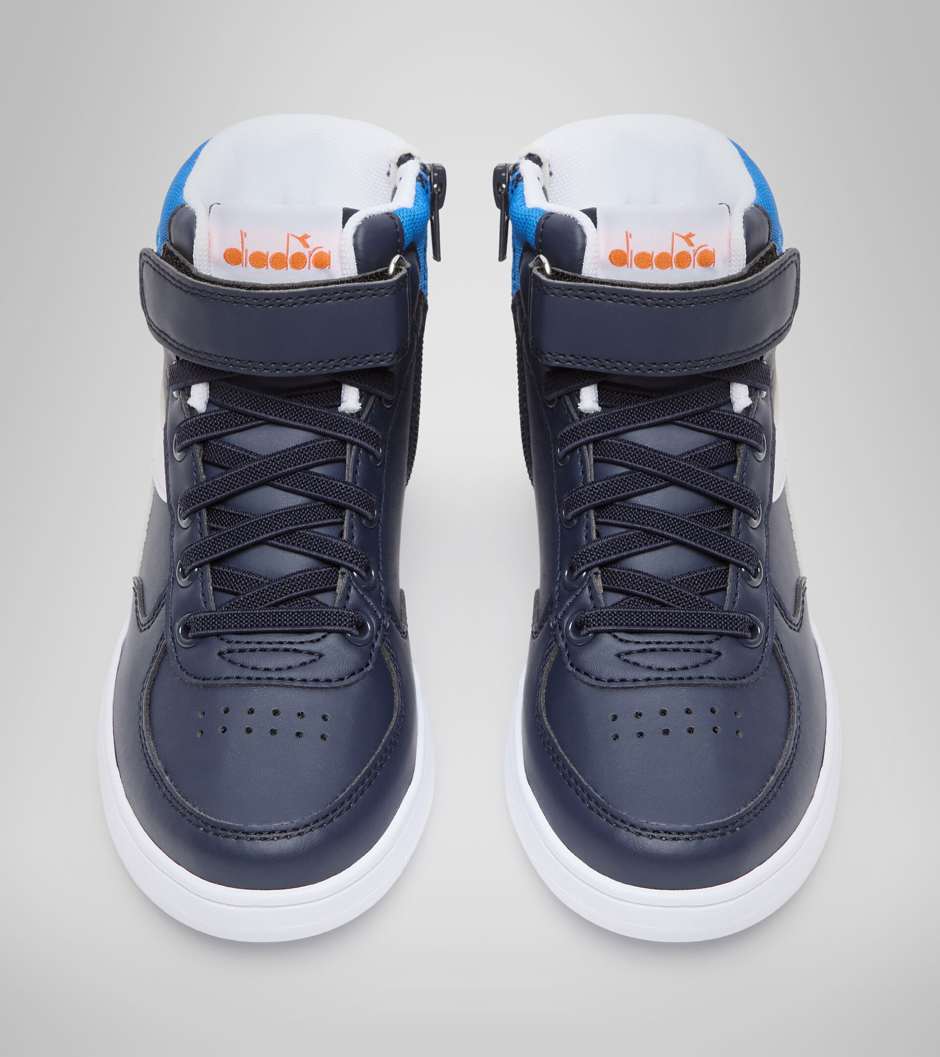 Sports shoes - Kids 4-8 years RAPTOR MID PS BLUE CORSAIR/WHITE - Diadora