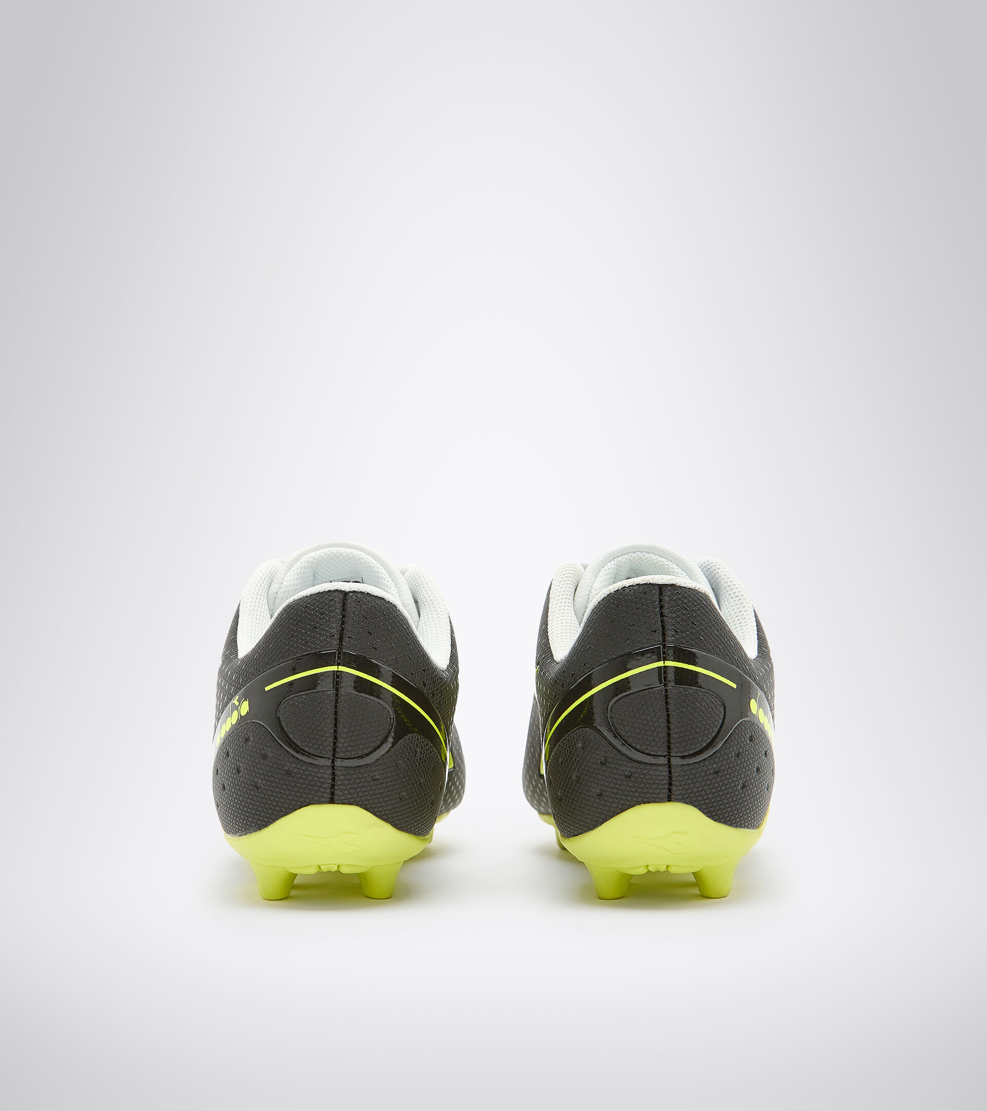 Junior football boots - Unisex PICHICHI 5 MD JR BLACK/YELLOW FL DD/WHITE - Diadora