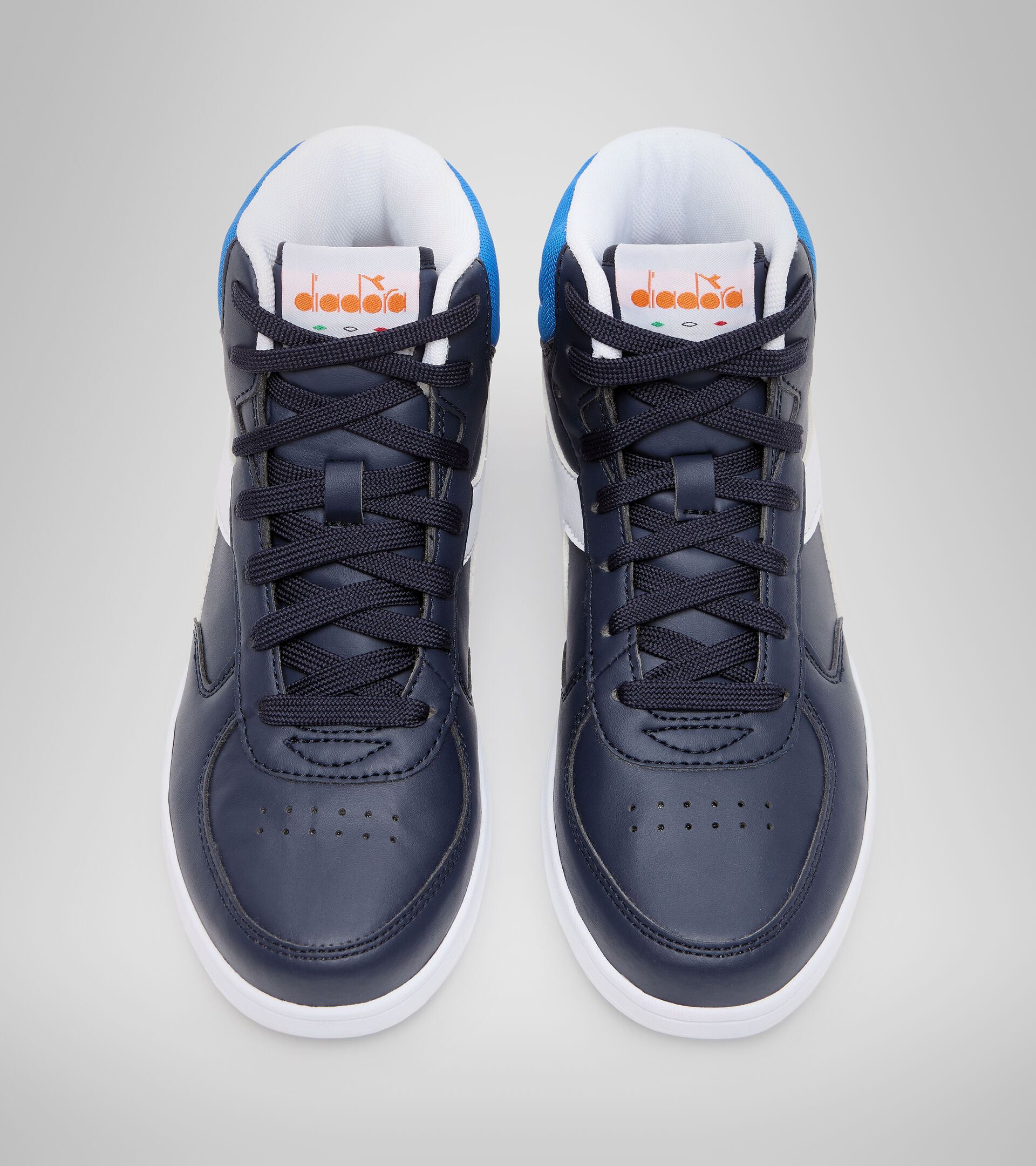 Sports shoes - Youth 8-16 years RAPTOR MID GS BLUE CORSAIR/WHITE - Diadora
