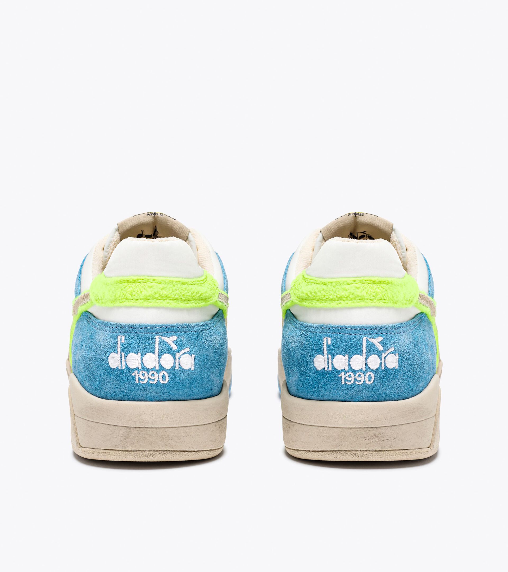Heritage sneakers - Made in Italy - All-Gender B.560 USED AA ITALIA WHITE/BONNIE BLUE - Diadora