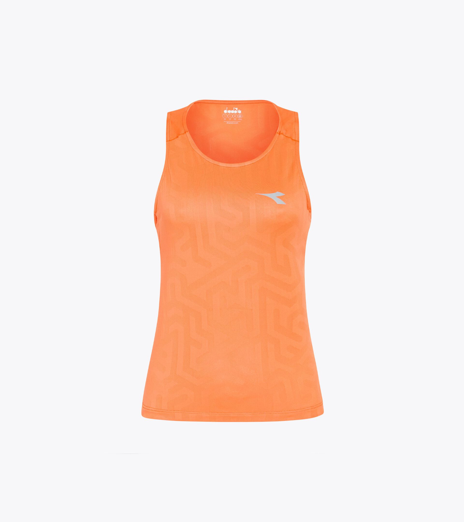 Running tank - Coolcore light fabric - Women’s L. SUPER LIGHT TANK ORANGE NECTARINE - Diadora