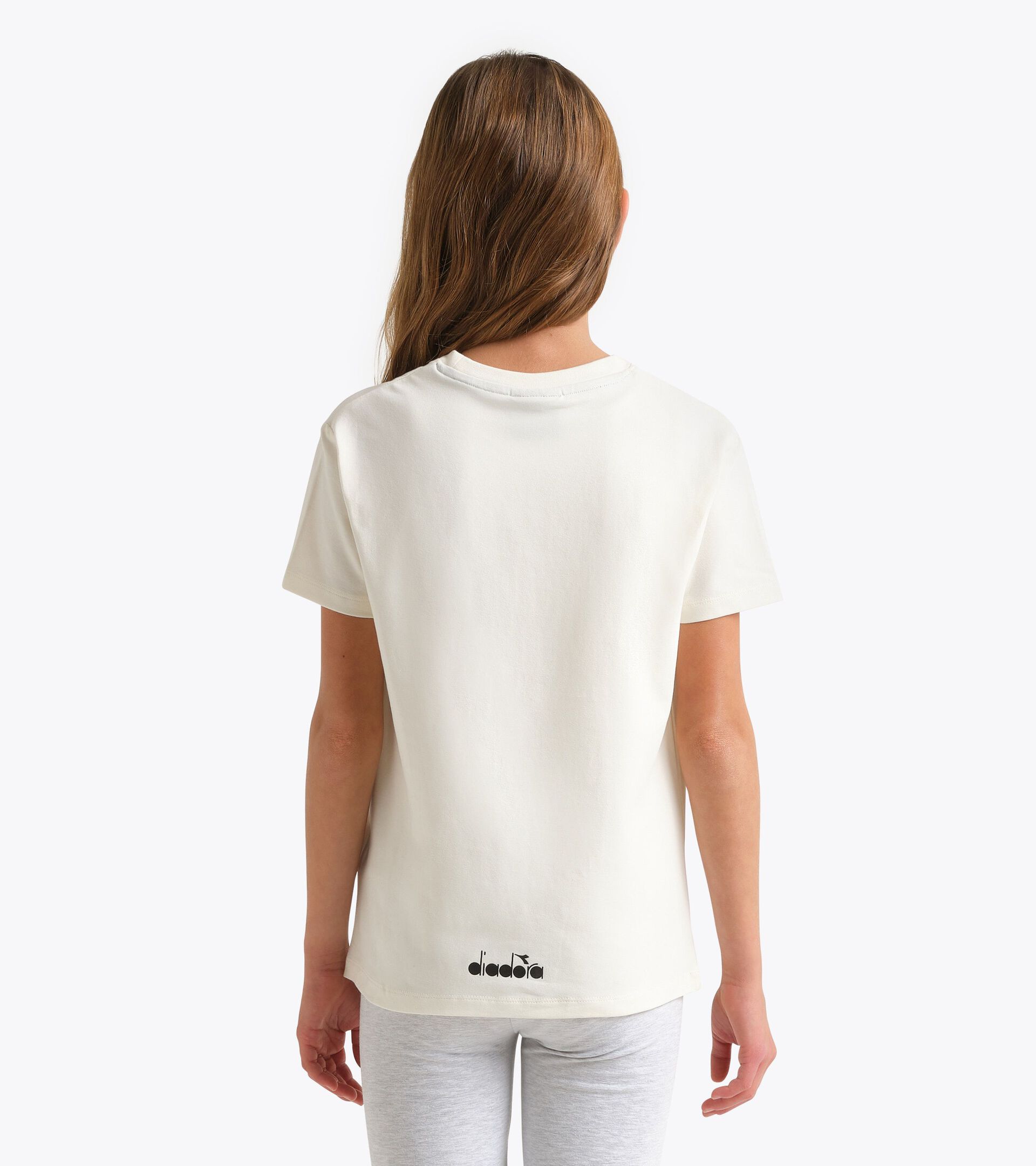 T-shirt - Girls JG. T-SHIRT SS RHINESTONE CREAM - Diadora