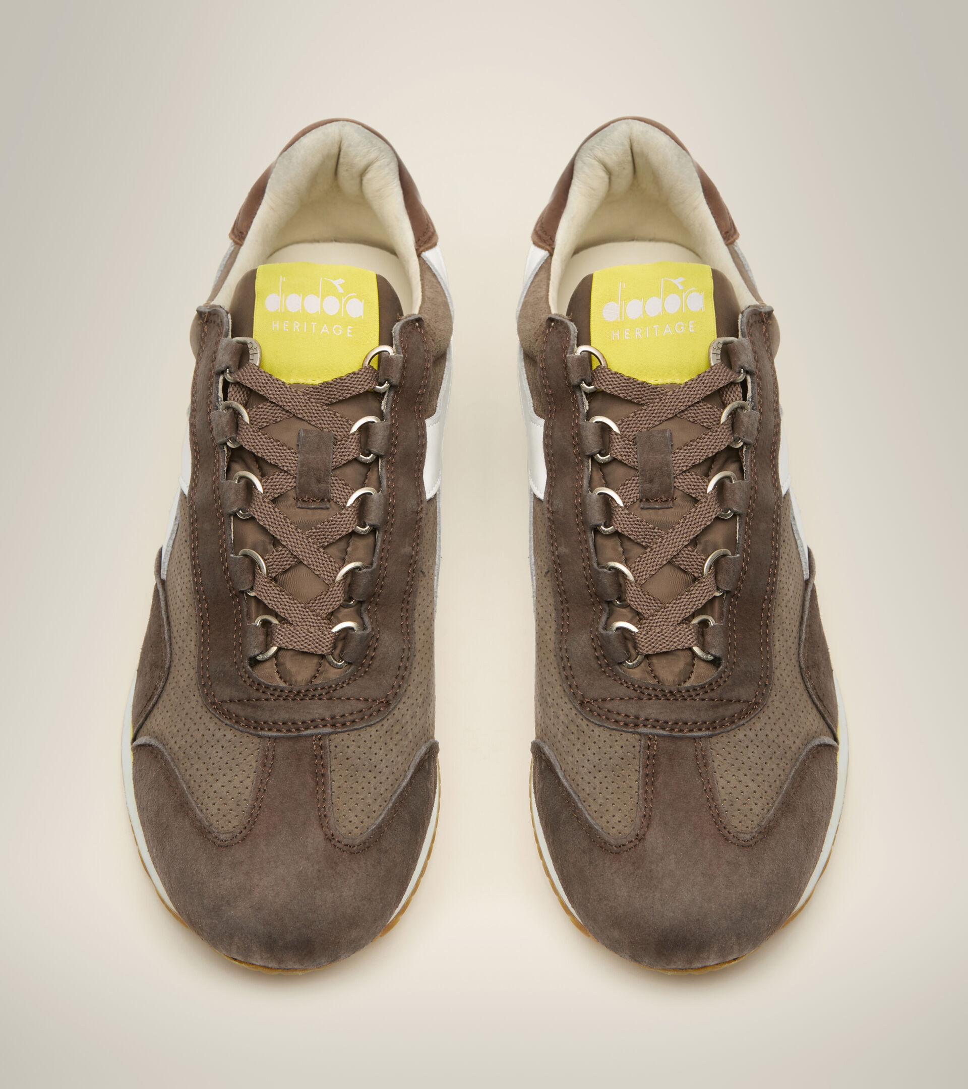 Heritage shoe - Unisex EQUIPE SUEDE SW BROWN CHOCOLATE CHIP - Diadora