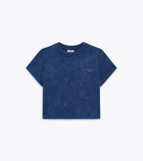 Retro-inspired Cotton T-shirt - Slim Fit - Women&rsquo;s
 L. T-SHIRT SS AVENUE LAB II NAVY PEONY - Diadora